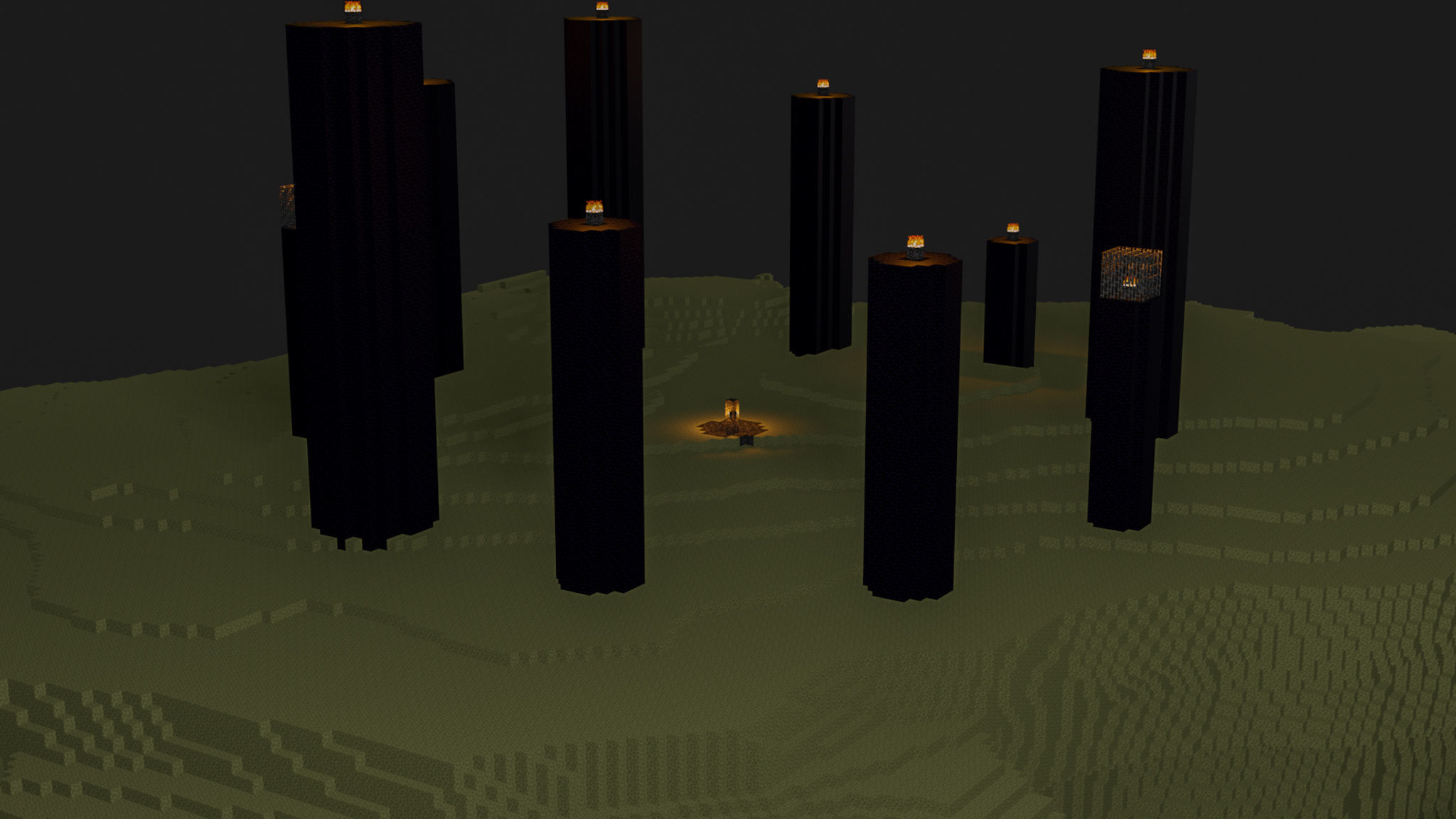 The End In Minecraft Low-poly 3D model_15