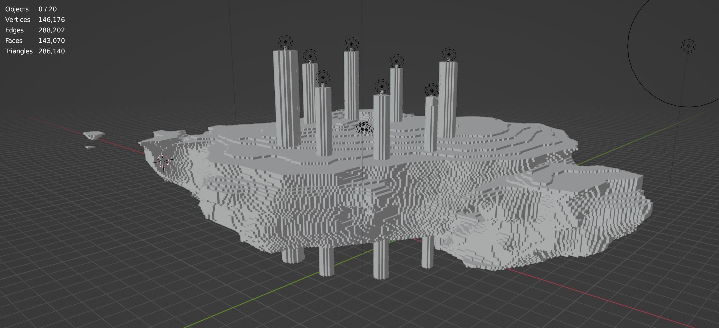 The End In Minecraft Low-poly 3D model_70