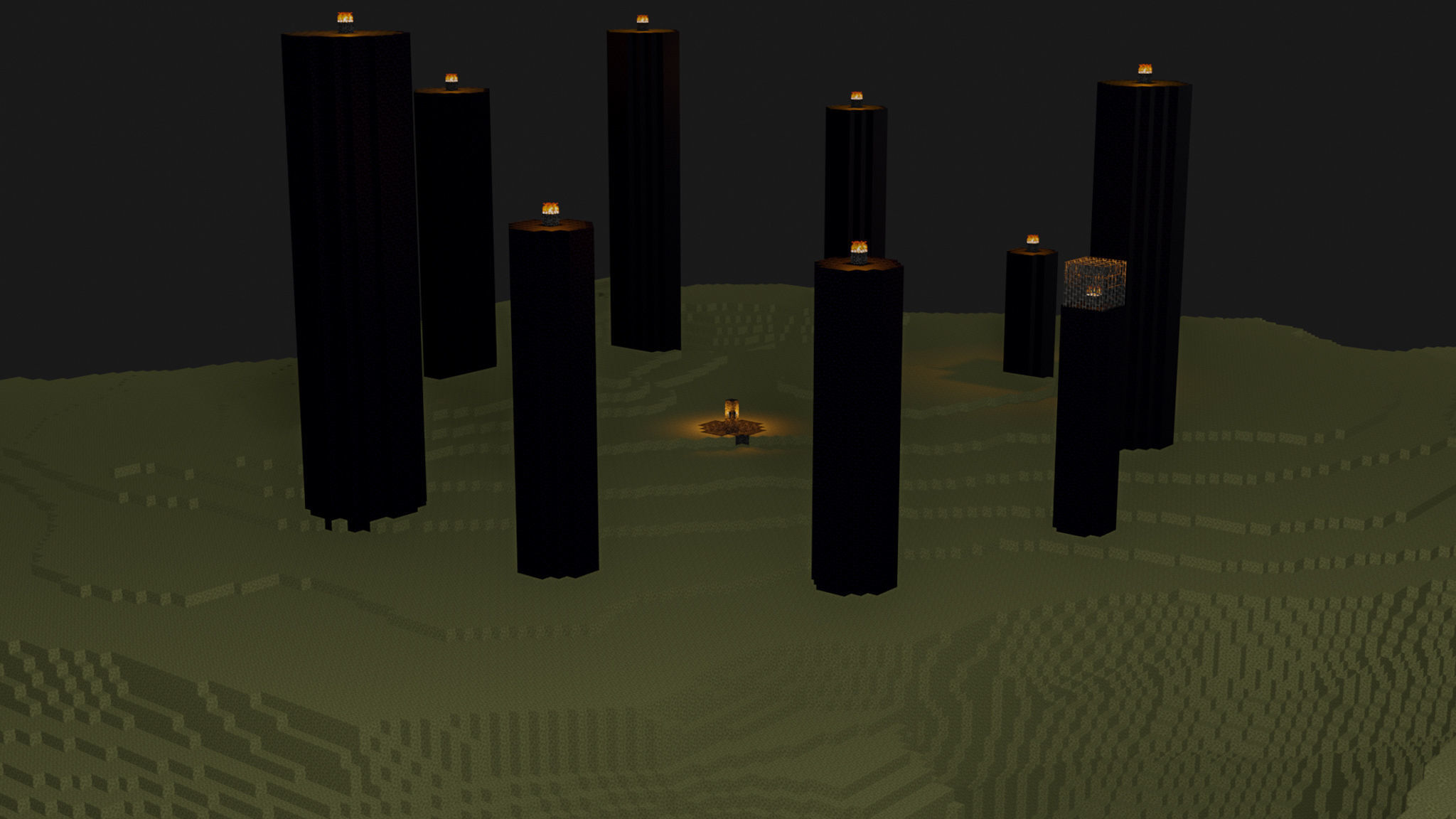 The End In Minecraft Low-poly 3D model_18