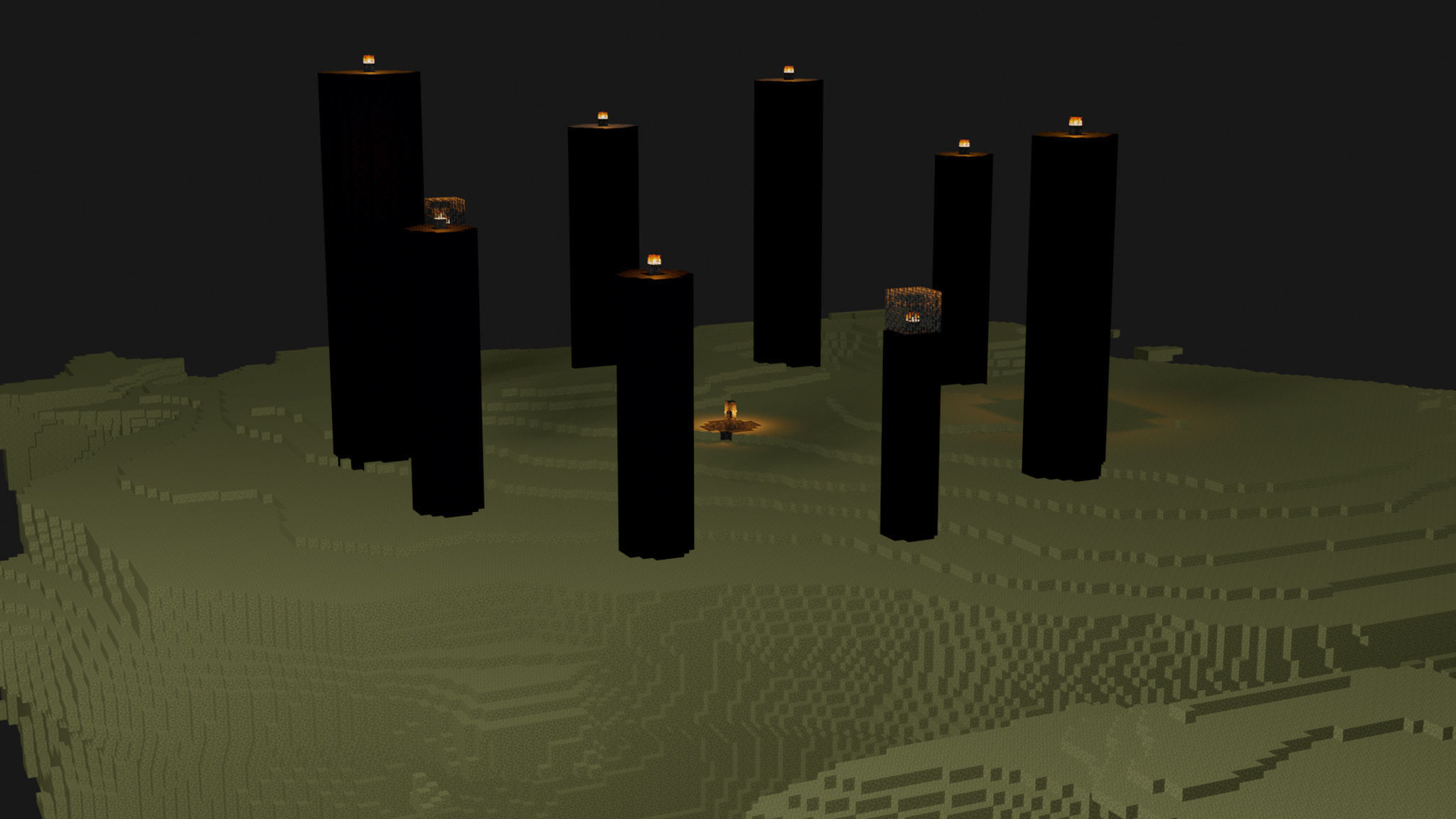 The End In Minecraft Low-poly 3D model_26