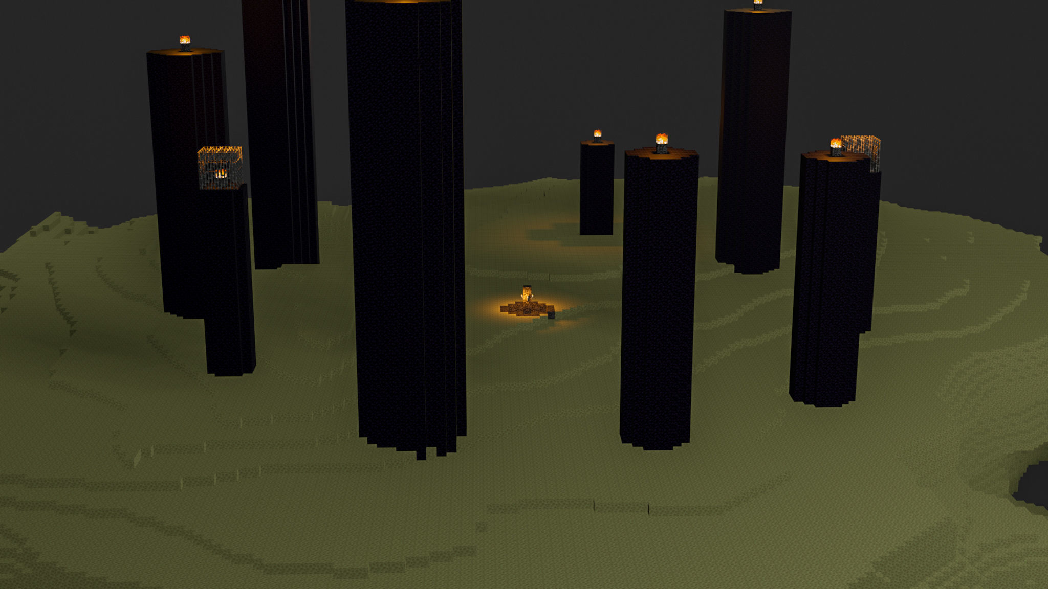 The End In Minecraft Low-poly 3D model_64