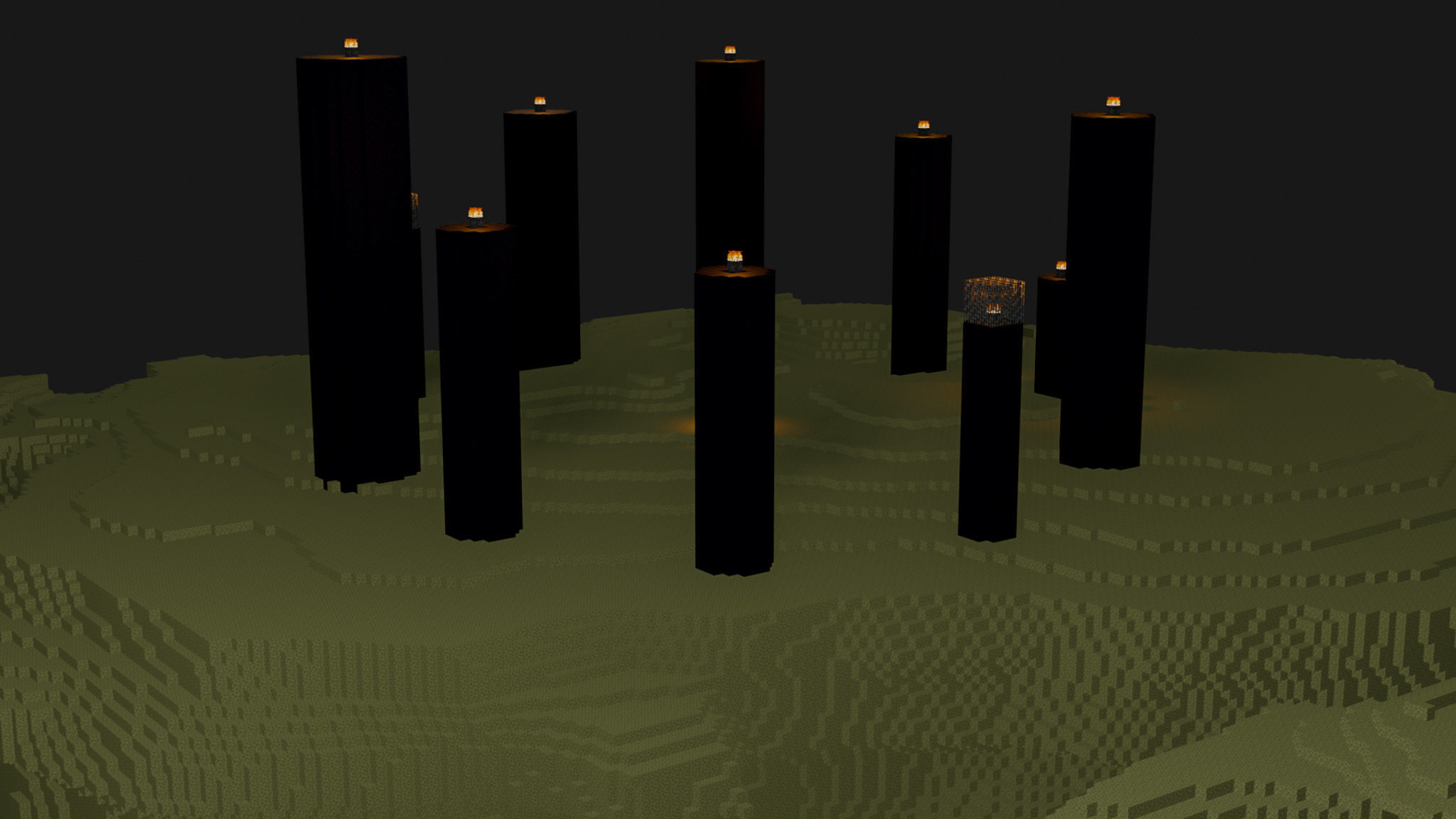 The End In Minecraft Low-poly 3D model_27