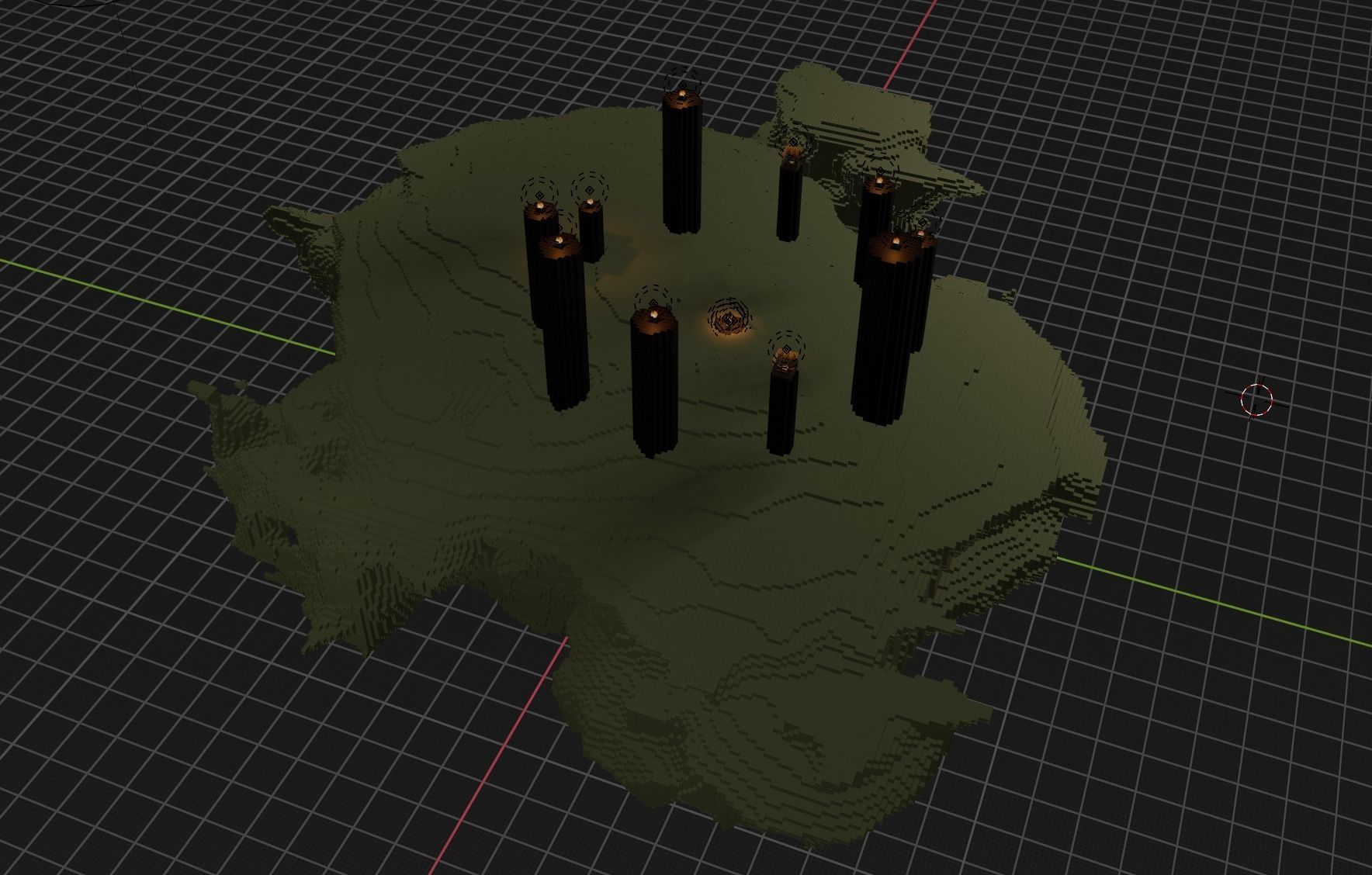 The End In Minecraft Low-poly 3D model_2