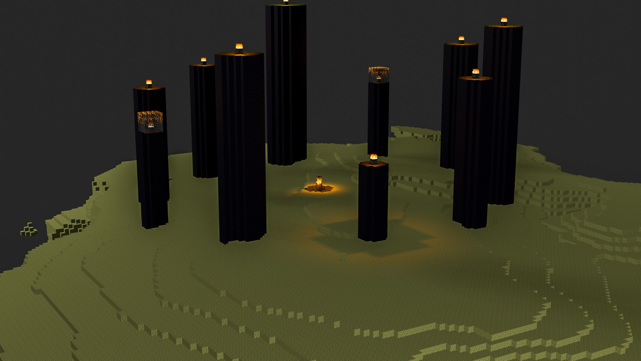 The End In Minecraft Low-poly 3D model_58