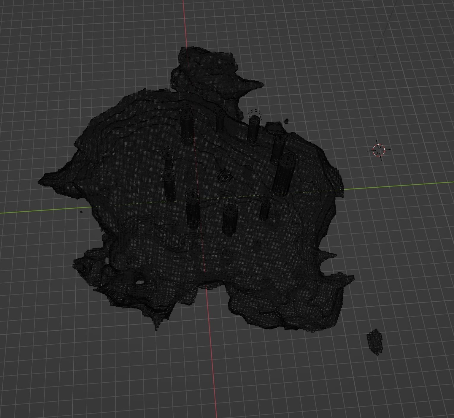 The End In Minecraft Low-poly 3D model_68