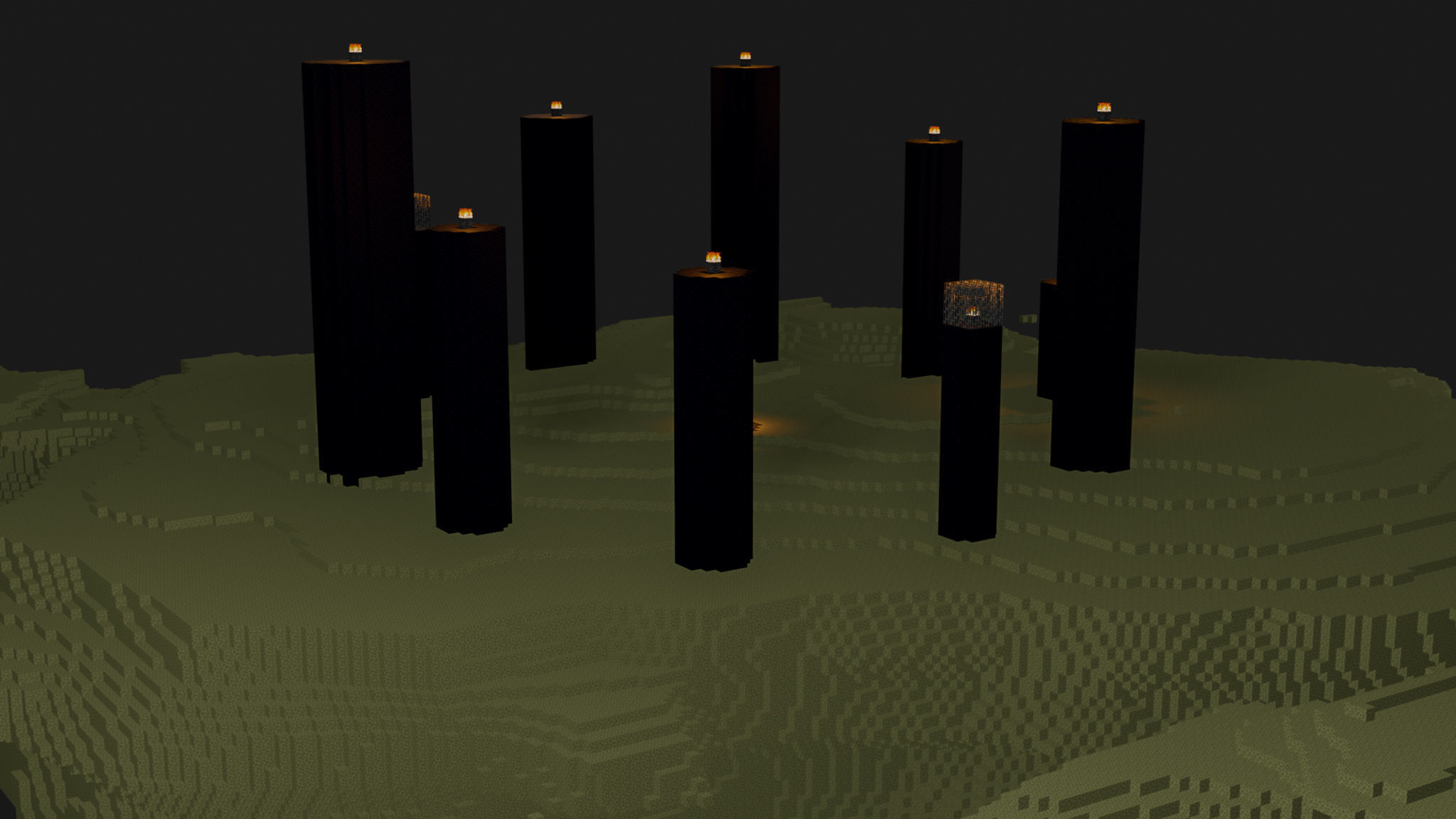 The End In Minecraft Low-poly 3D model_21