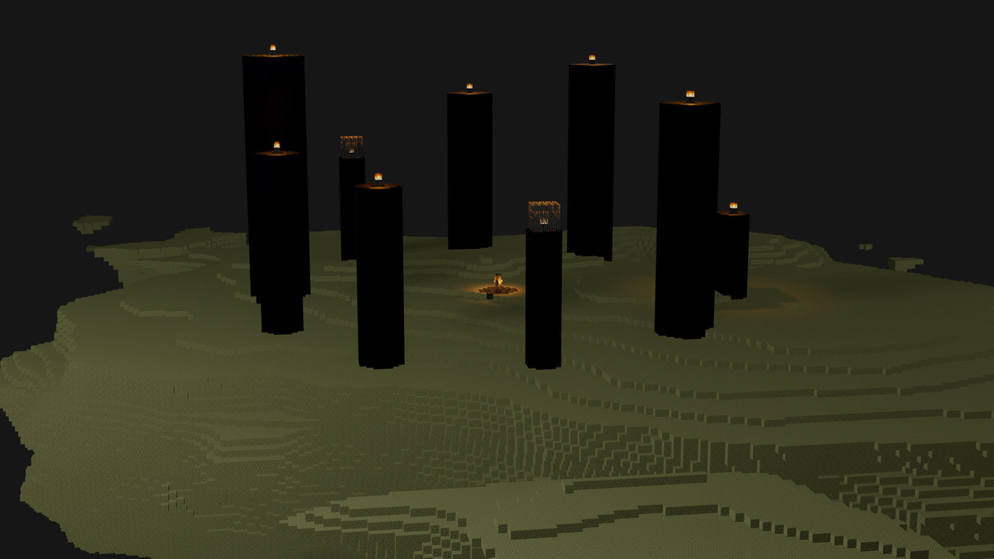 The End In Minecraft Low-poly 3D model_33