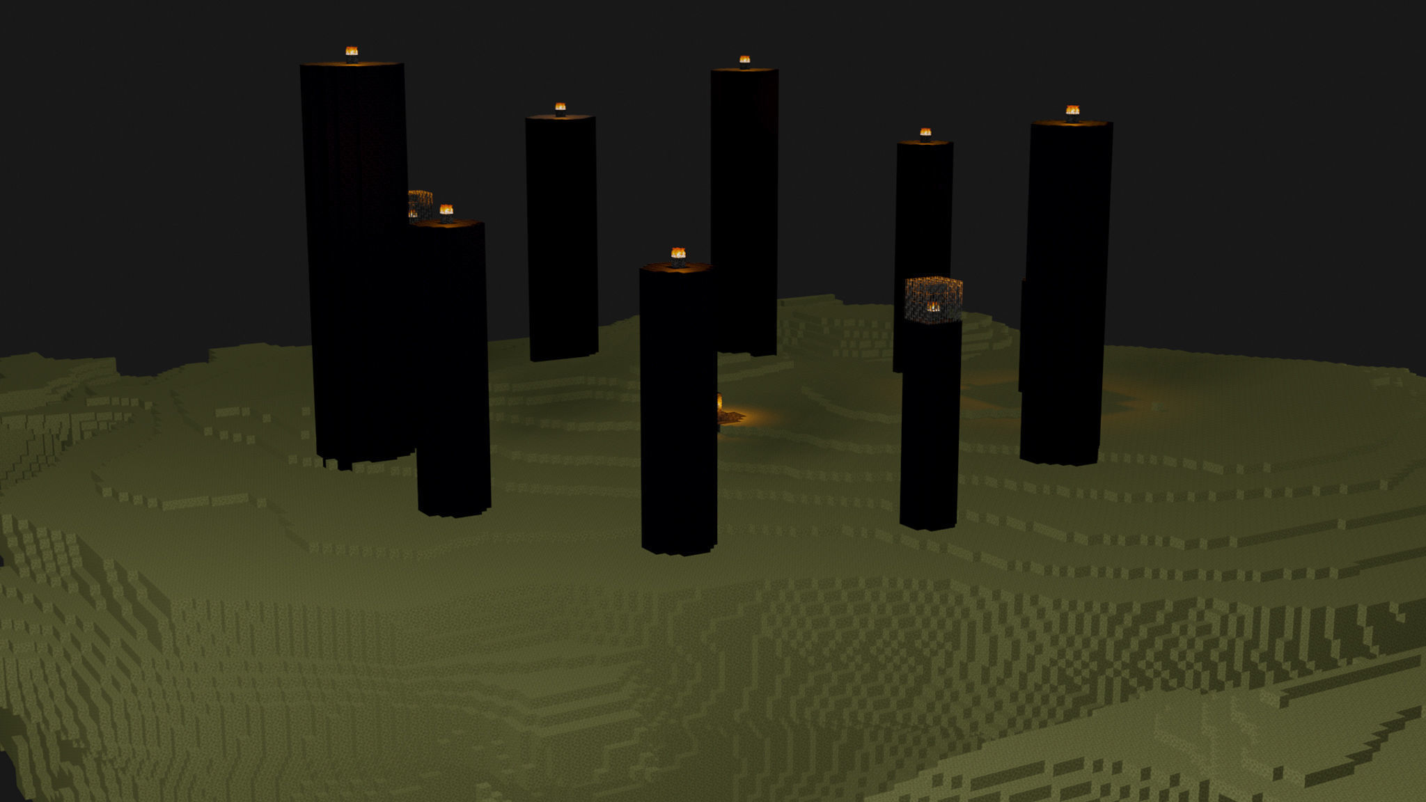 The End In Minecraft Low-poly 3D model_22