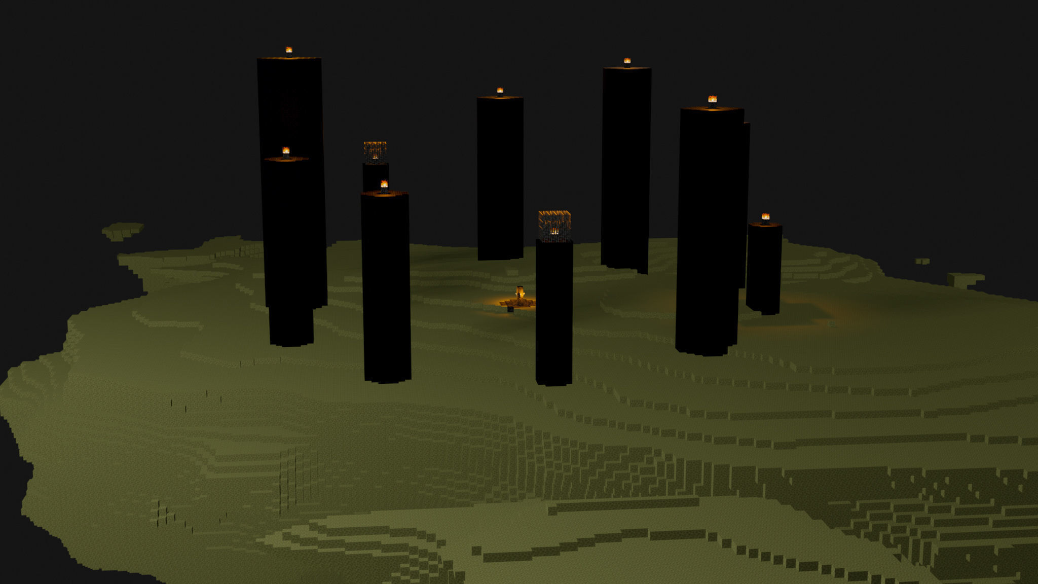 The End In Minecraft Low-poly 3D model_35