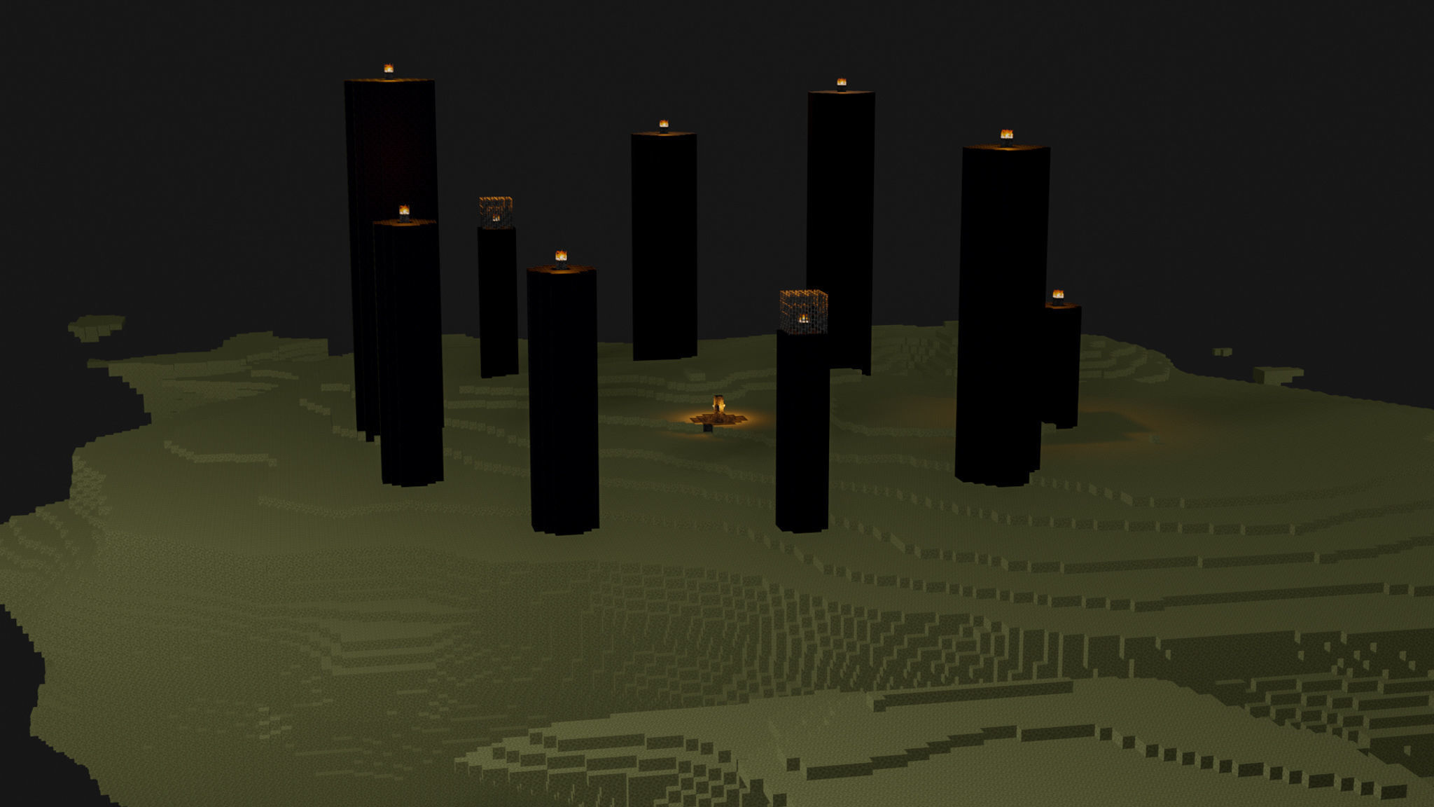 The End In Minecraft Low-poly 3D model_31