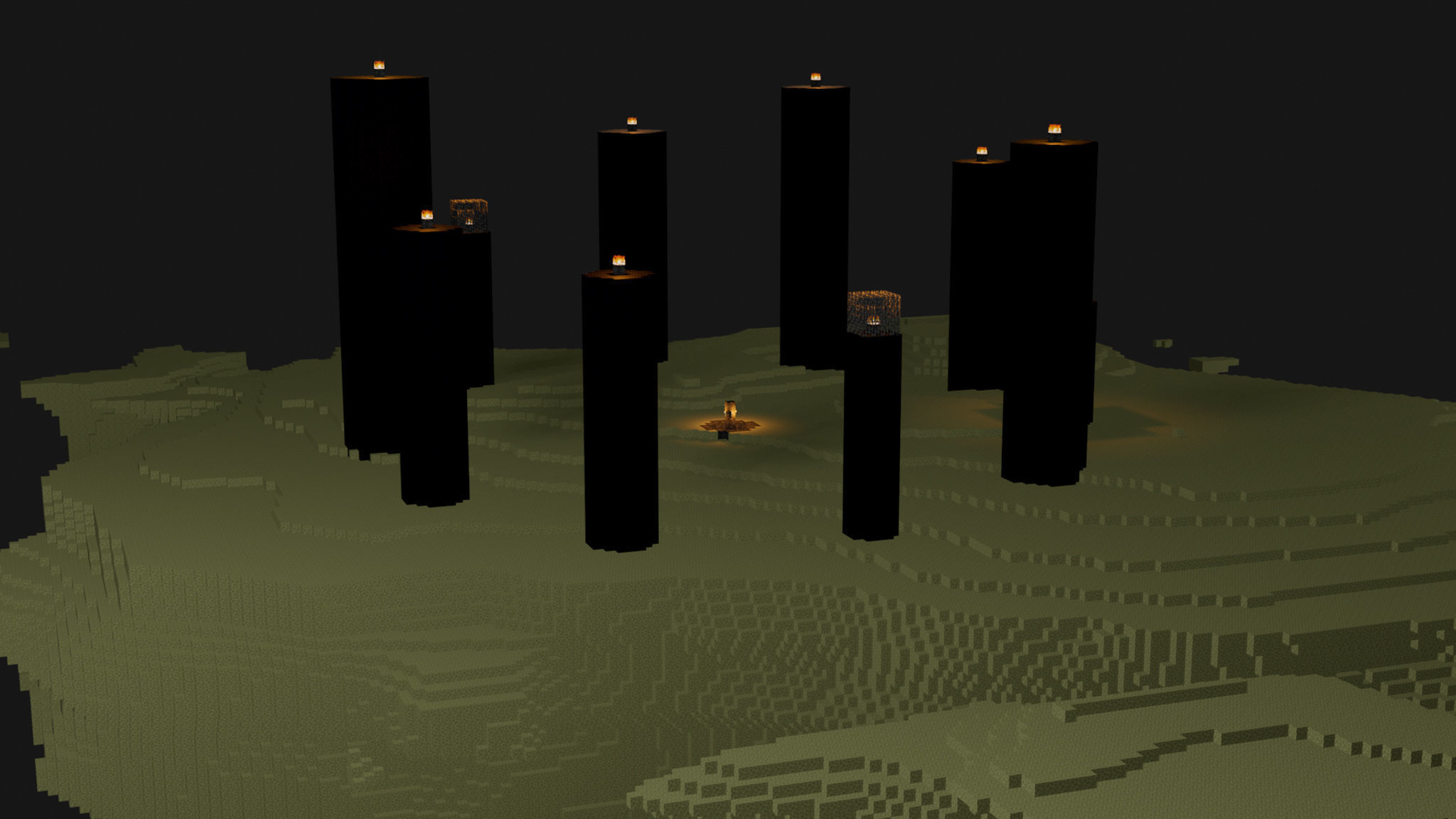 The End In Minecraft Low-poly 3D model_36