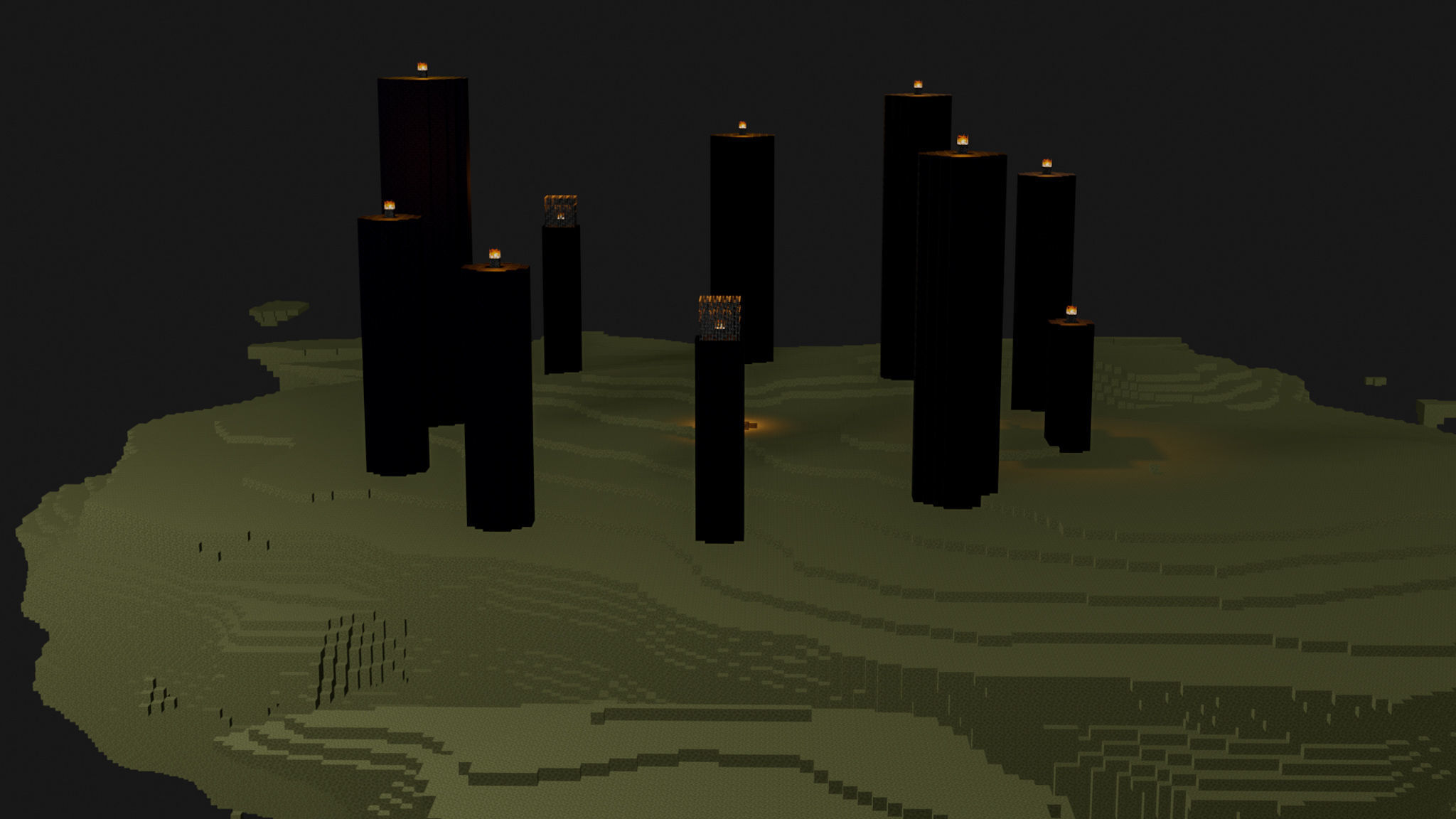 The End In Minecraft Low-poly 3D model_40