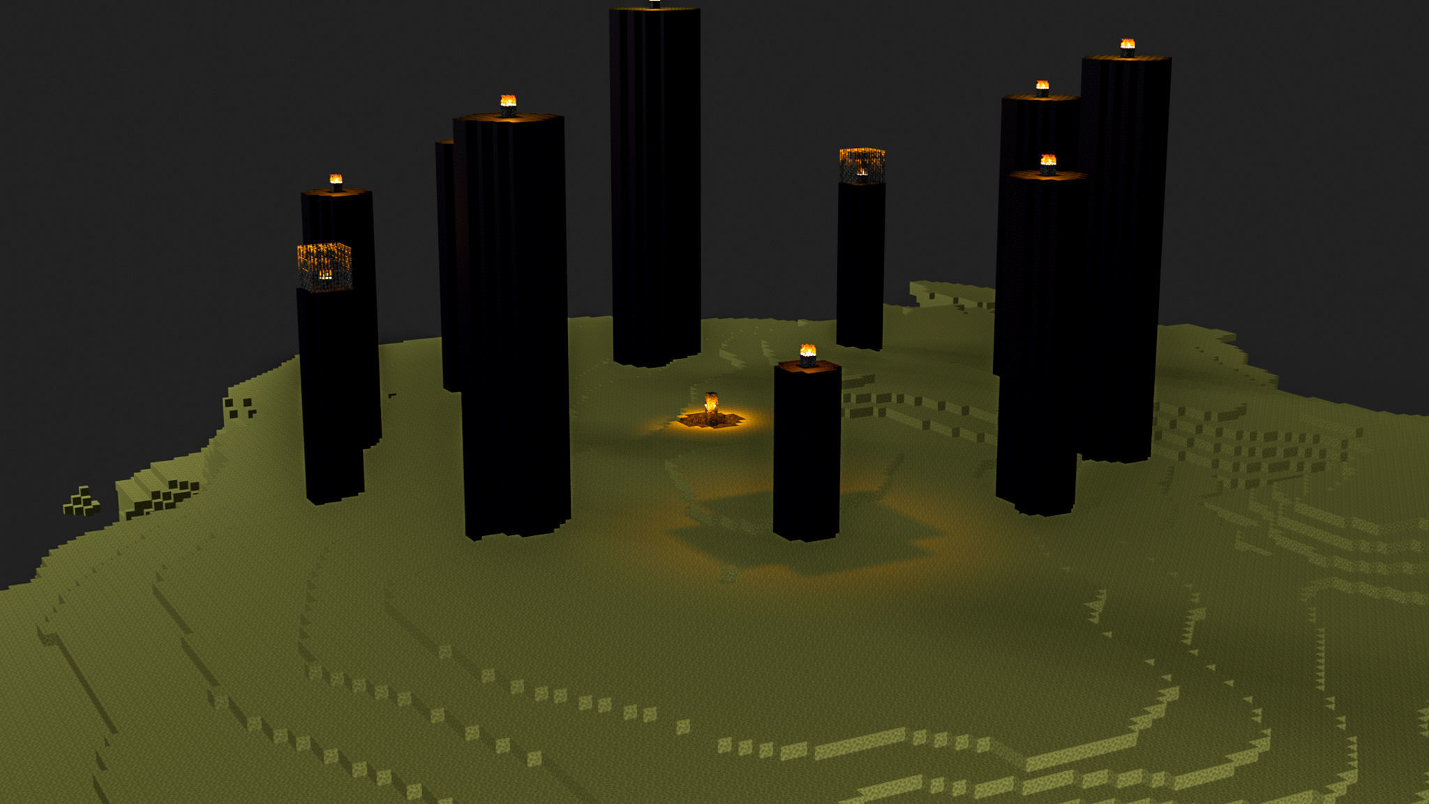 The End In Minecraft Low-poly 3D model_59