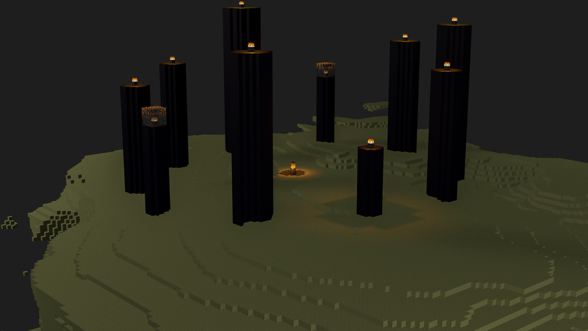 The End In Minecraft Low-poly 3D model_56