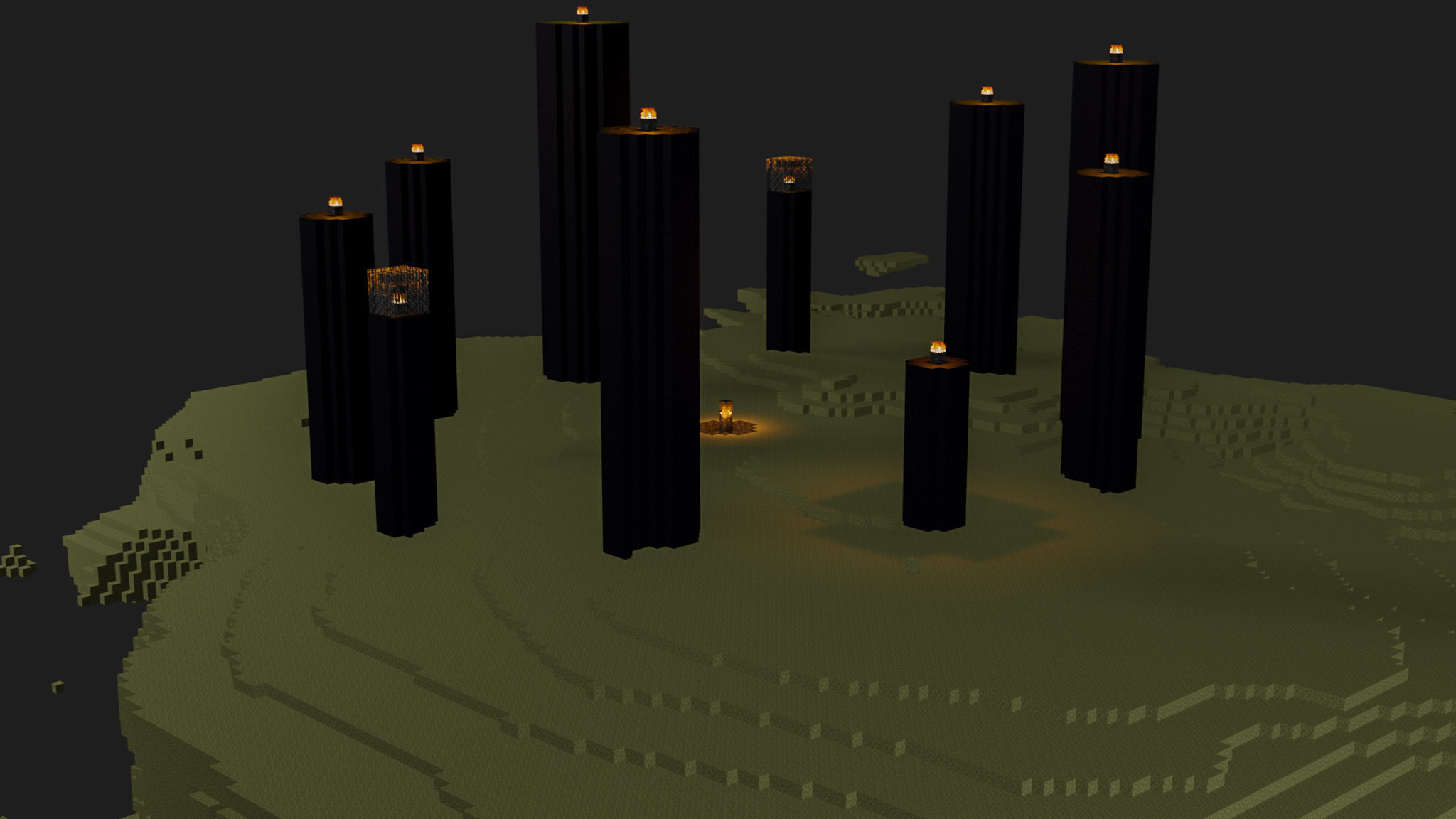 The End In Minecraft Low-poly 3D model_50