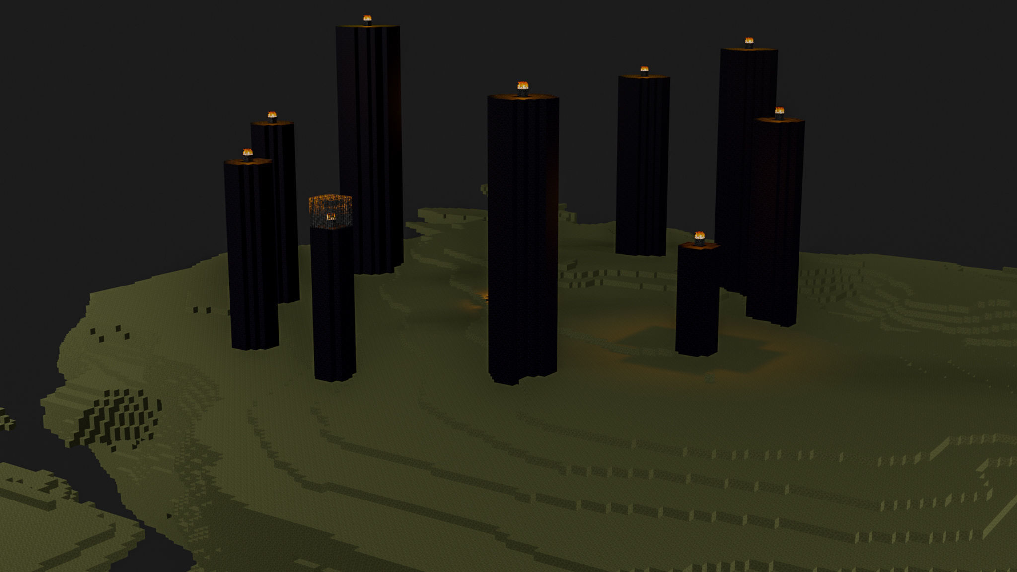 The End In Minecraft Low-poly 3D model_47