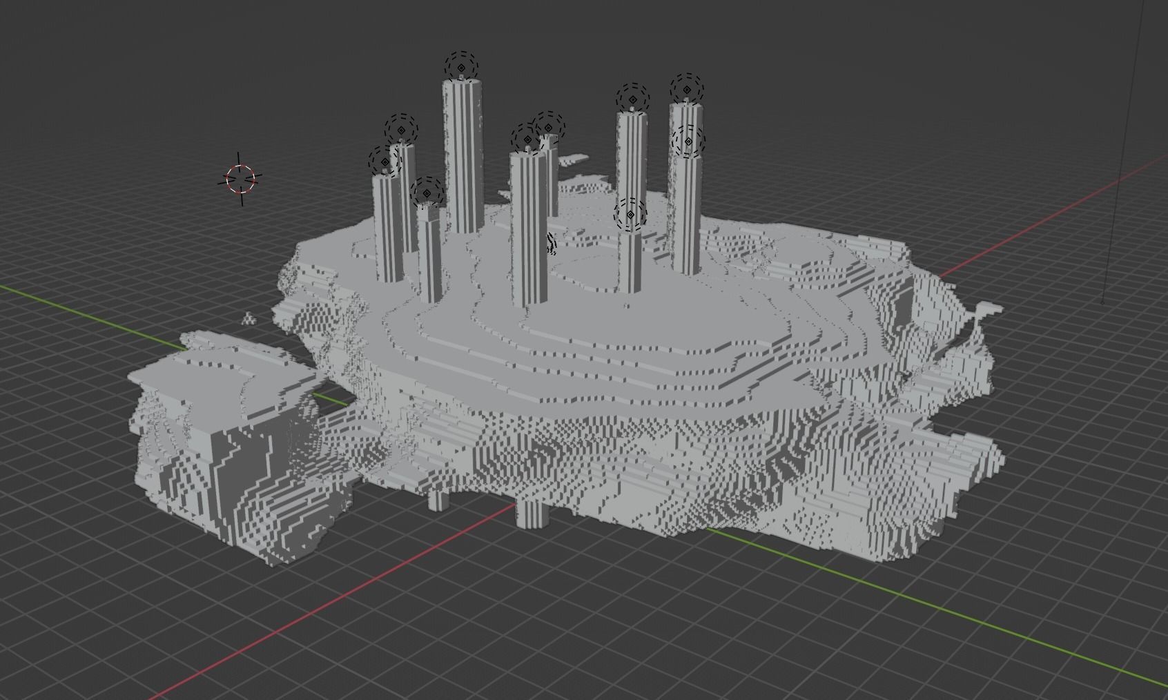 The End In Minecraft Low-poly 3D model_69
