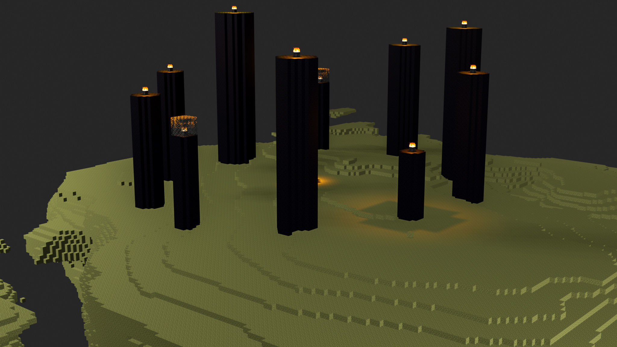 The End In Minecraft Low-poly 3D model_53