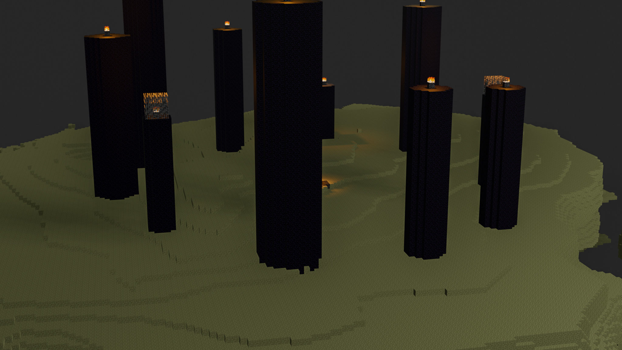 The End In Minecraft Low-poly 3D model_7