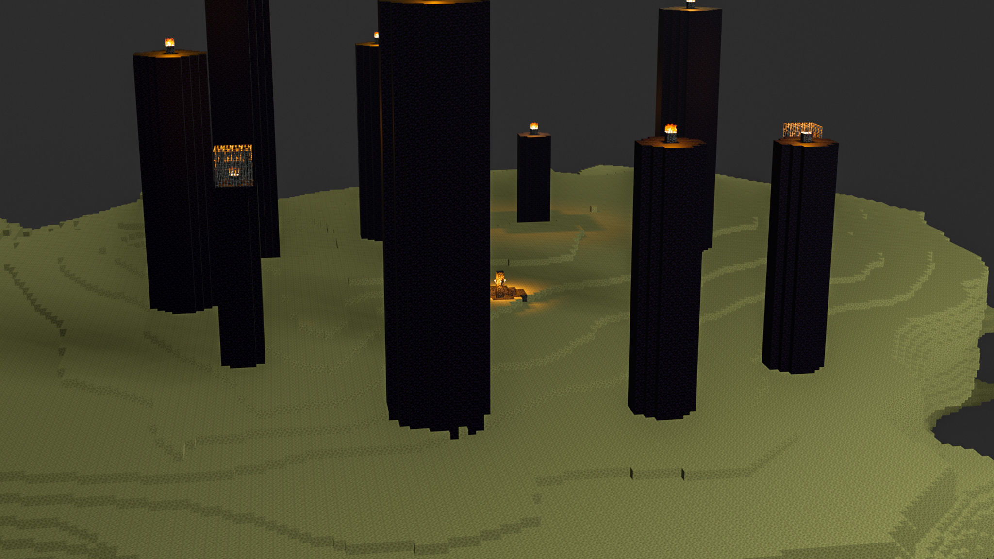 The End In Minecraft Low-poly 3D model_11