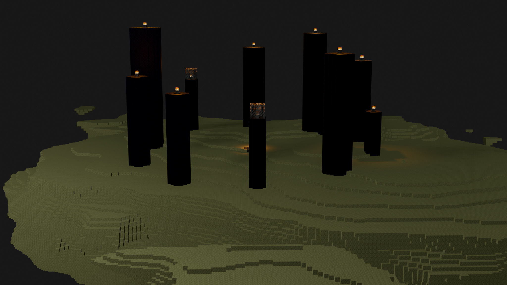 The End In Minecraft Low-poly 3D model_38