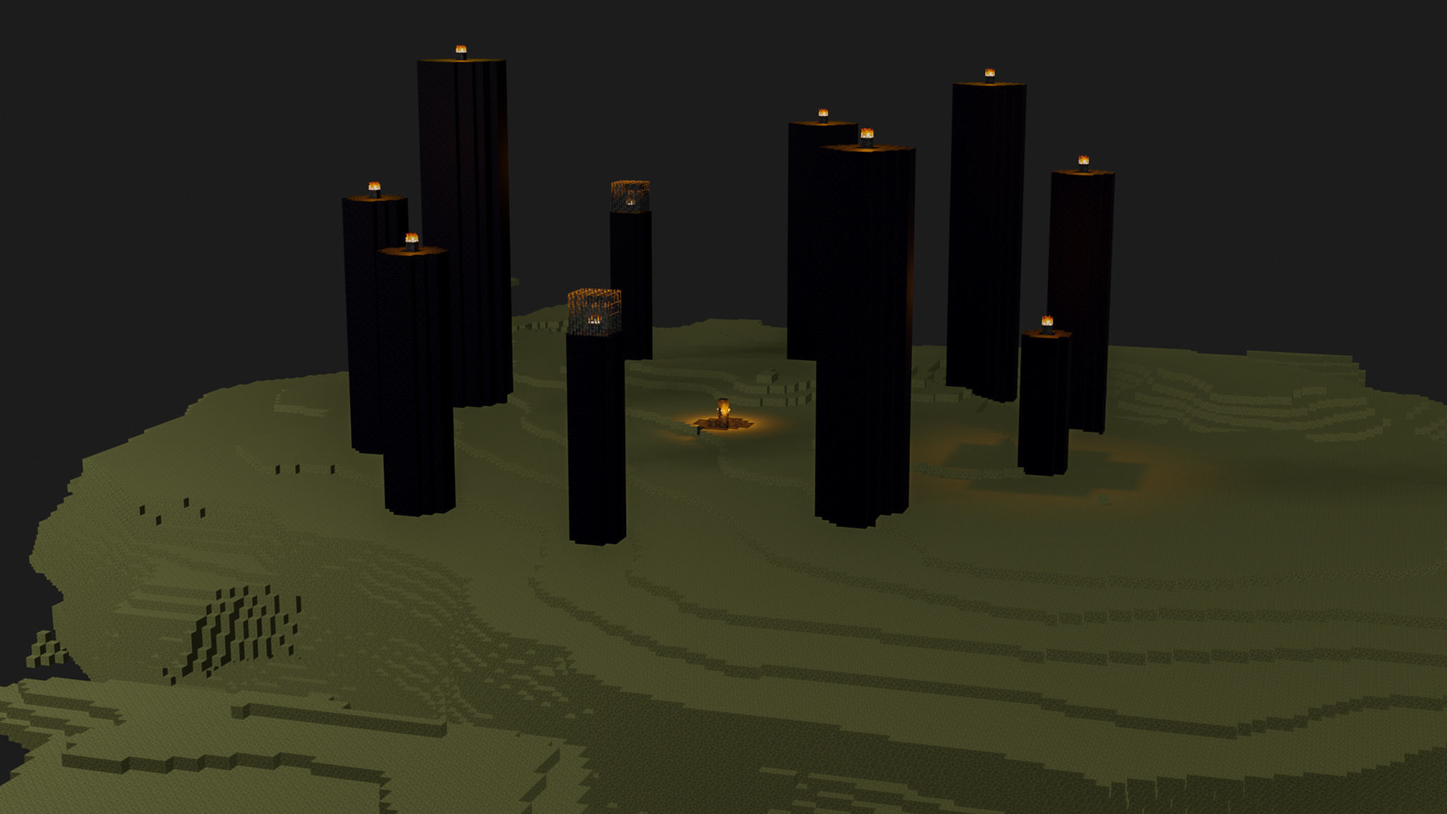 The End In Minecraft Low-poly 3D model_44