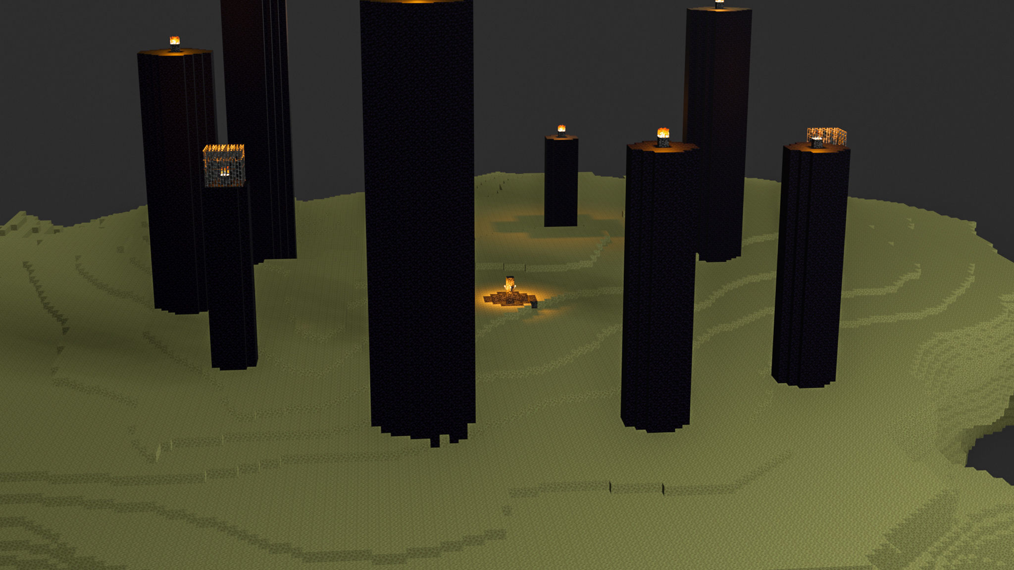 The End In Minecraft Low-poly 3D model_12