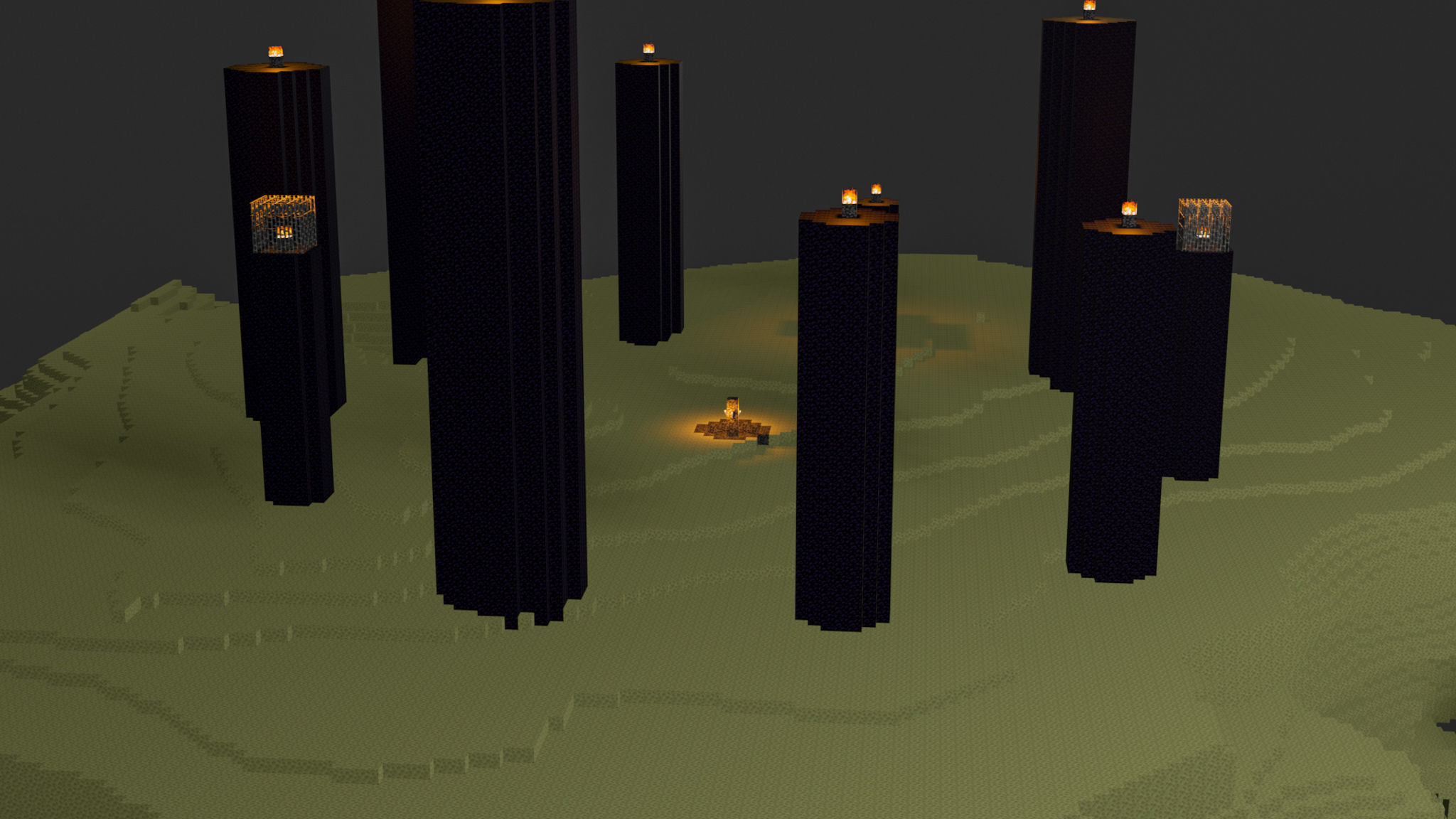 The End In Minecraft Low-poly 3D model_63