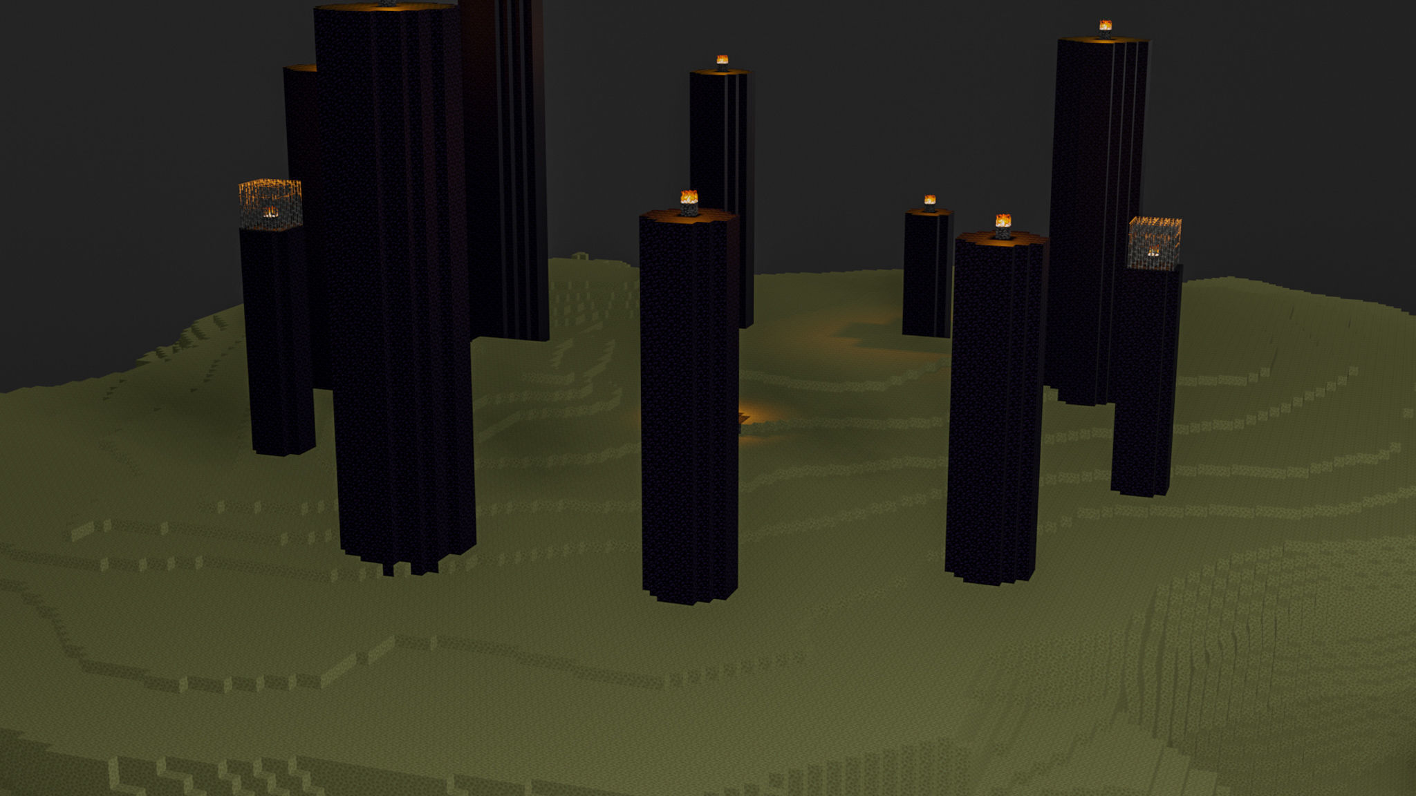 The End In Minecraft Low-poly 3D model_13