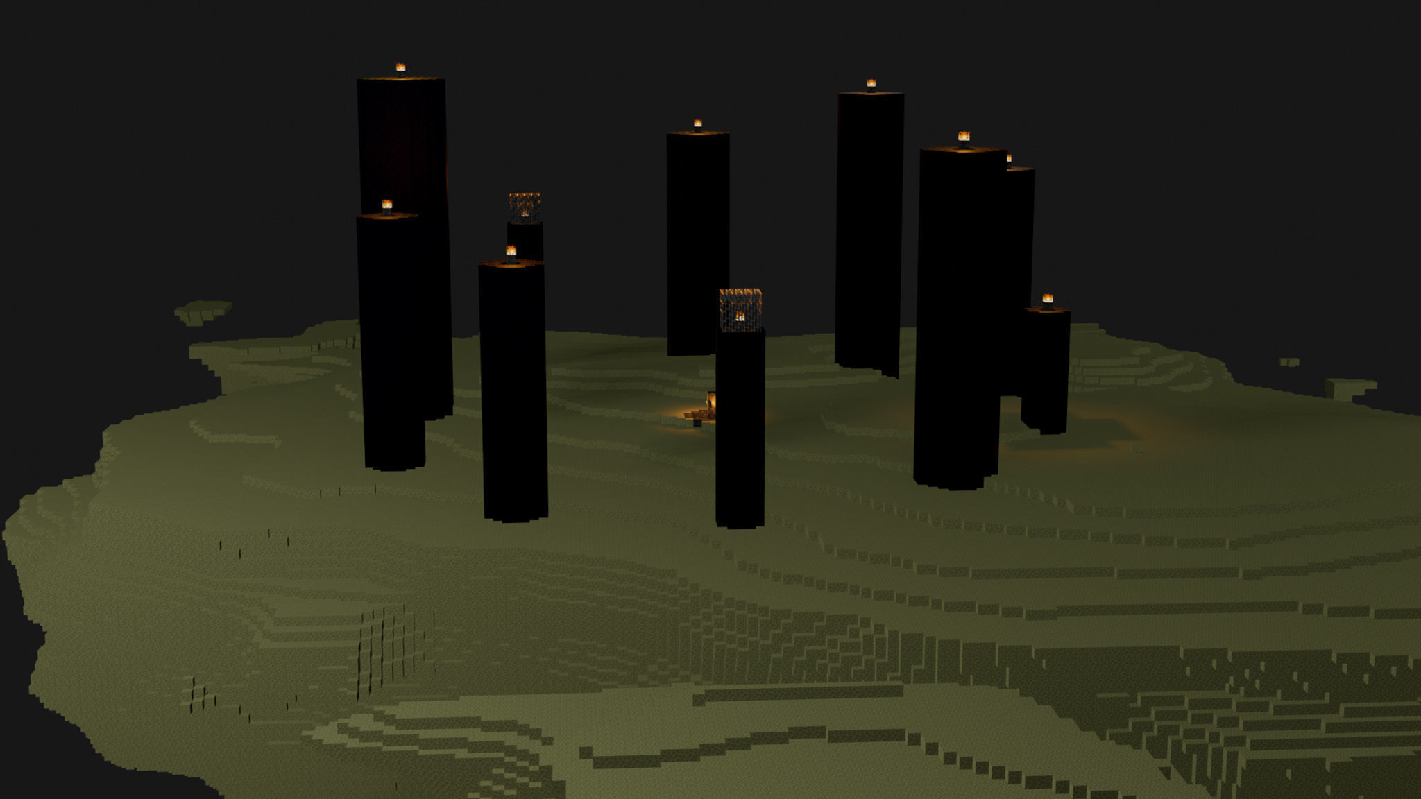 The End In Minecraft Low-poly 3D model_34