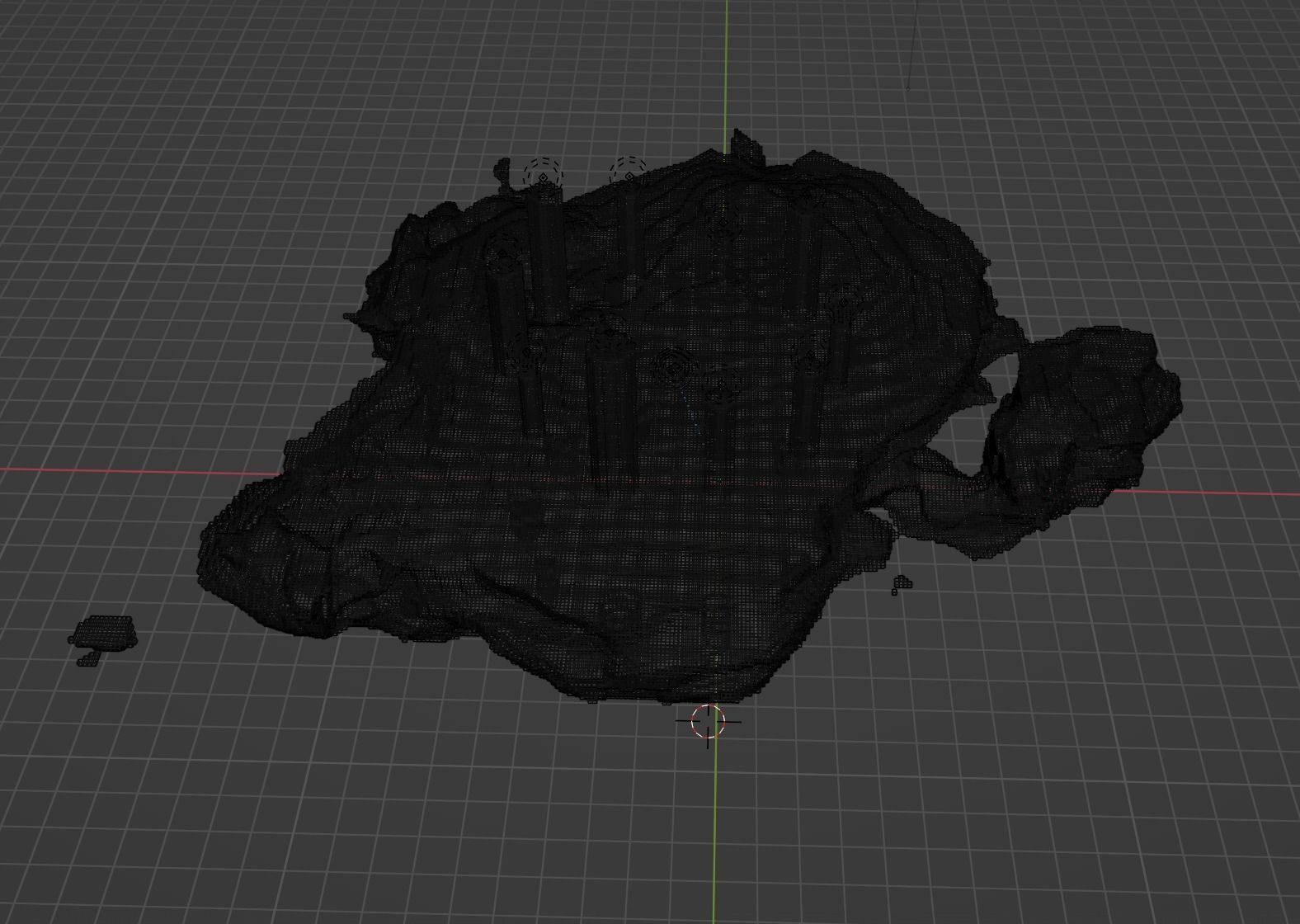 The End In Minecraft Low-poly 3D model_67
