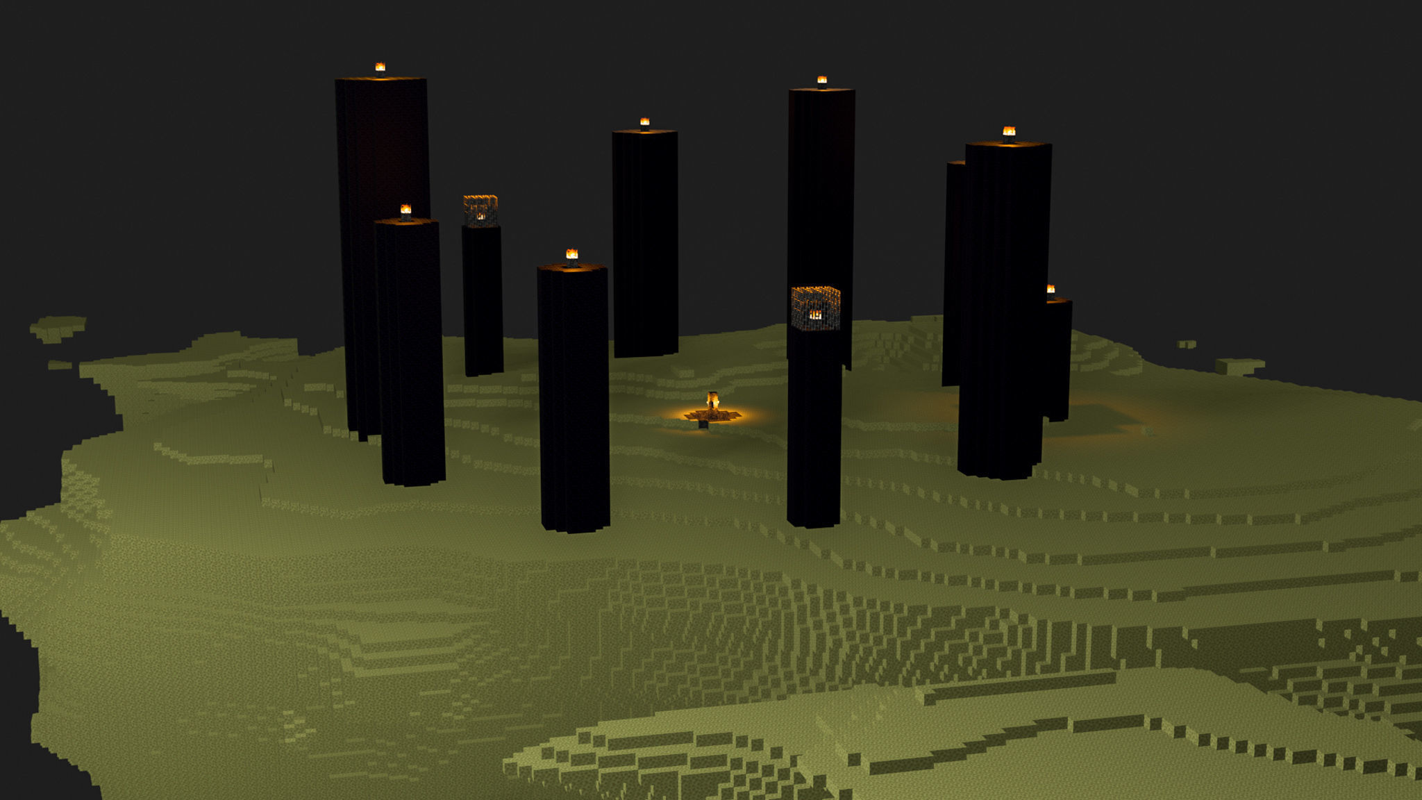 The End In Minecraft Low-poly 3D model_32