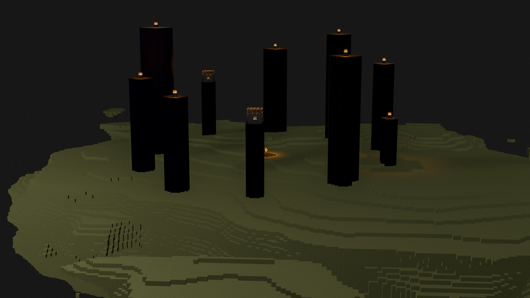 The End In Minecraft Low-poly 3D model_39