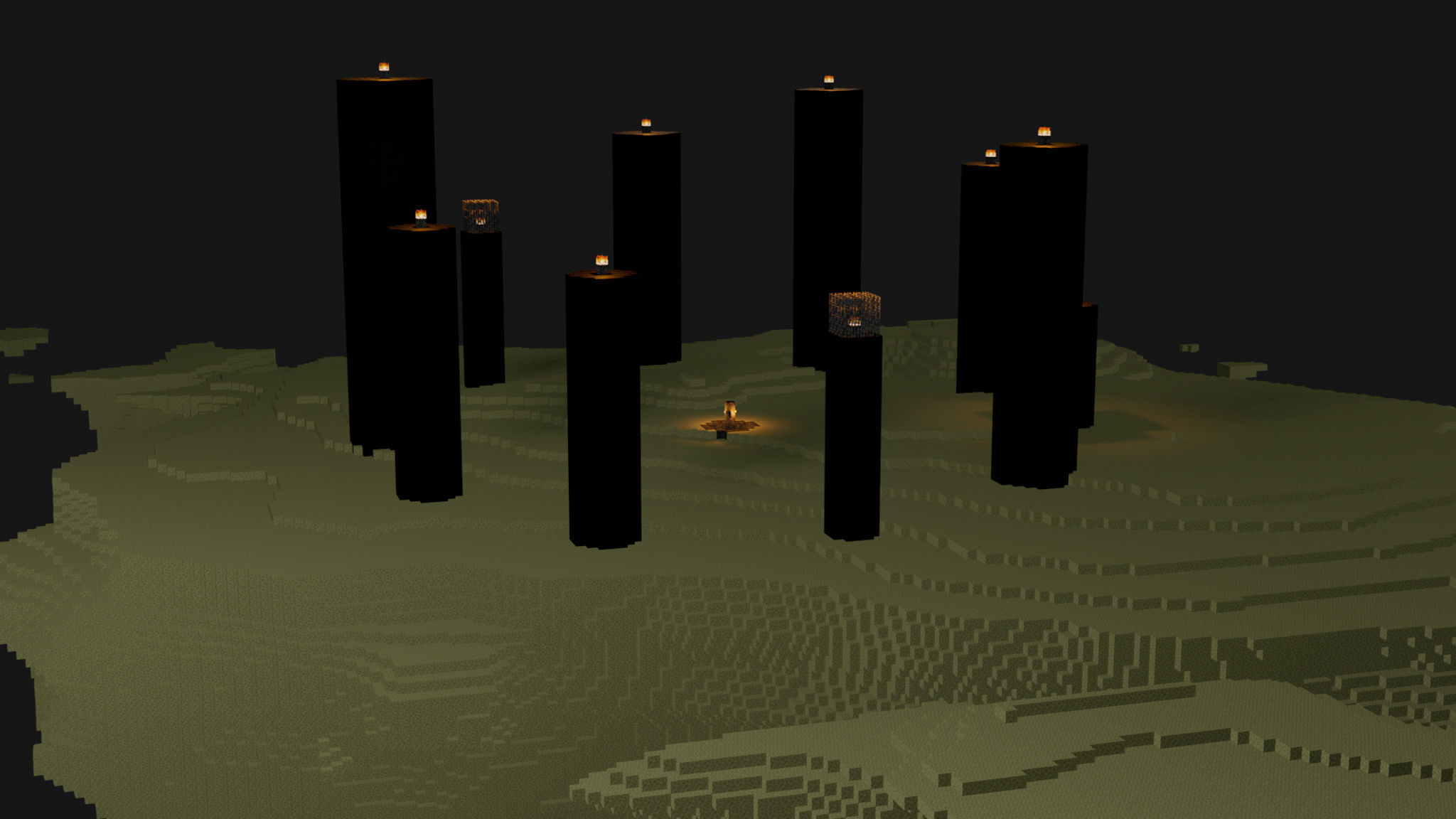 The End In Minecraft Low-poly 3D model_29