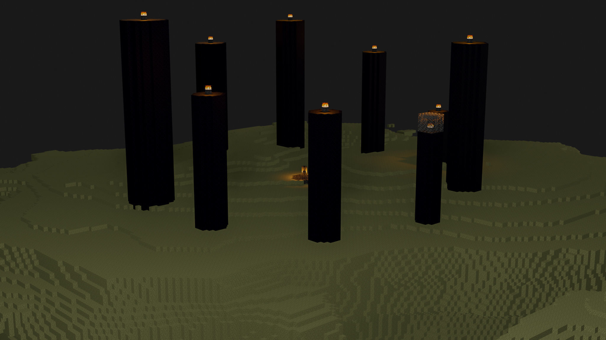 The End In Minecraft Low-poly 3D model_24