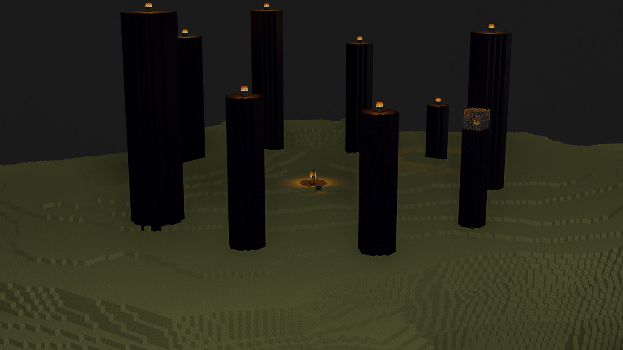 The End In Minecraft Low-poly 3D model_14