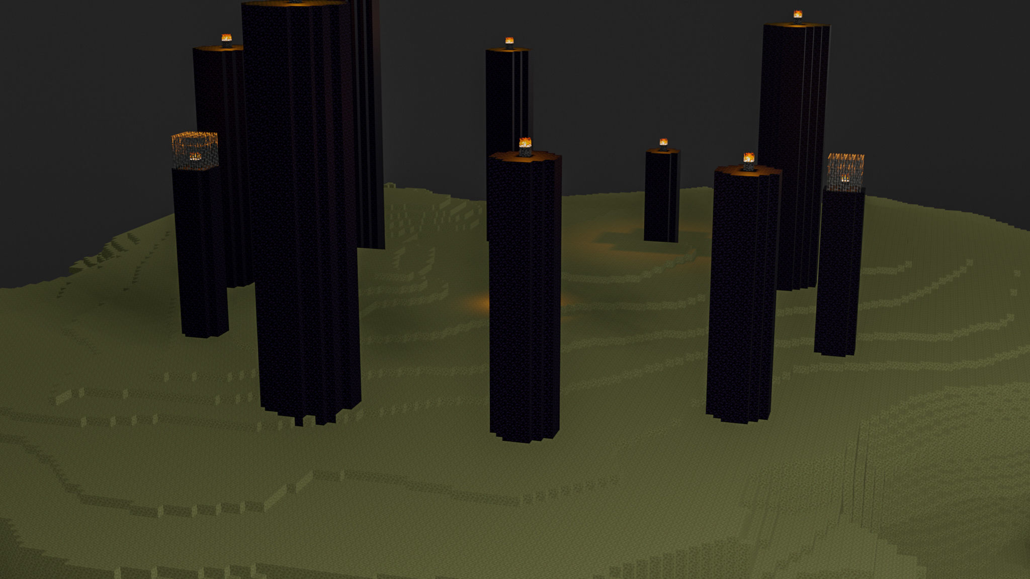 The End In Minecraft Low-poly 3D model_61