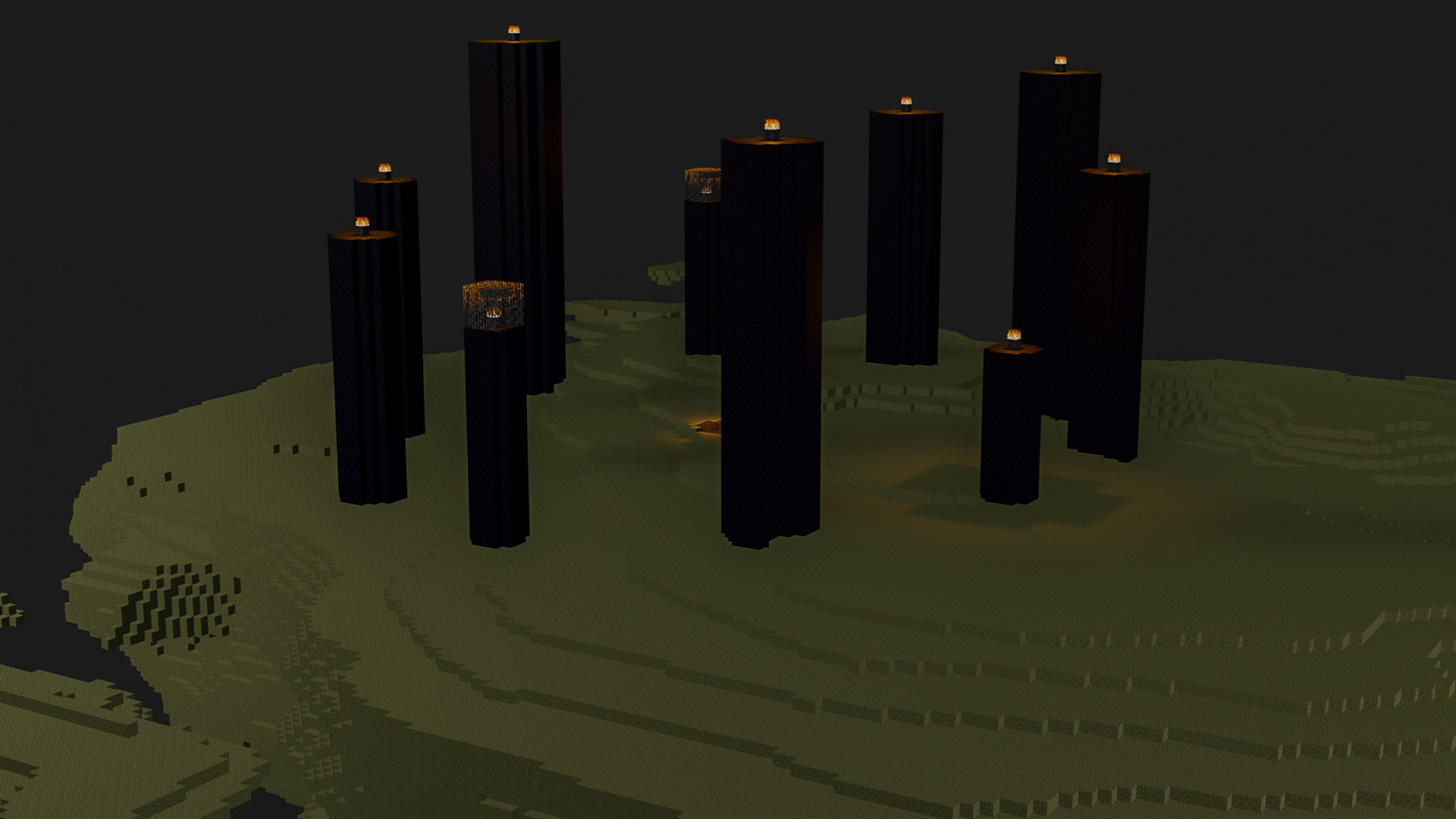 The End In Minecraft Low-poly 3D model_51