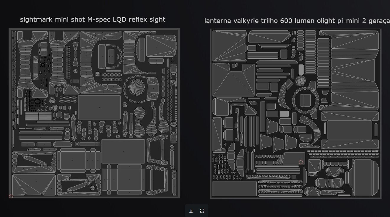 red dots Low-poly 3D model_3