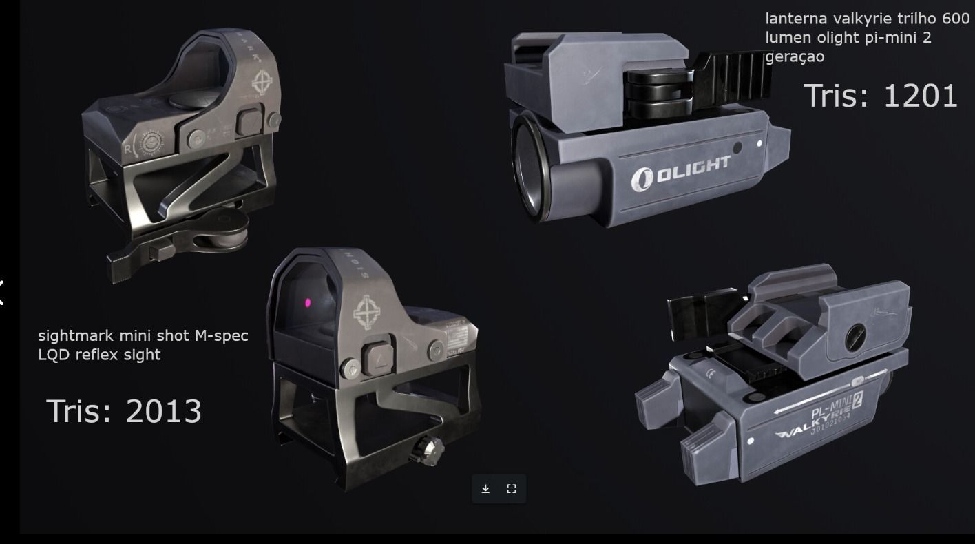 red dots Low-poly 3D model_4