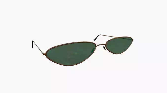 Sunglass G09 Copper Green - Character Design Fashion Low-poly 3D model
