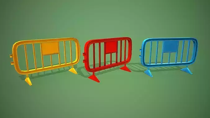 PLASTIC CONSTRUCTION FENCE CARTOON STYLIZED