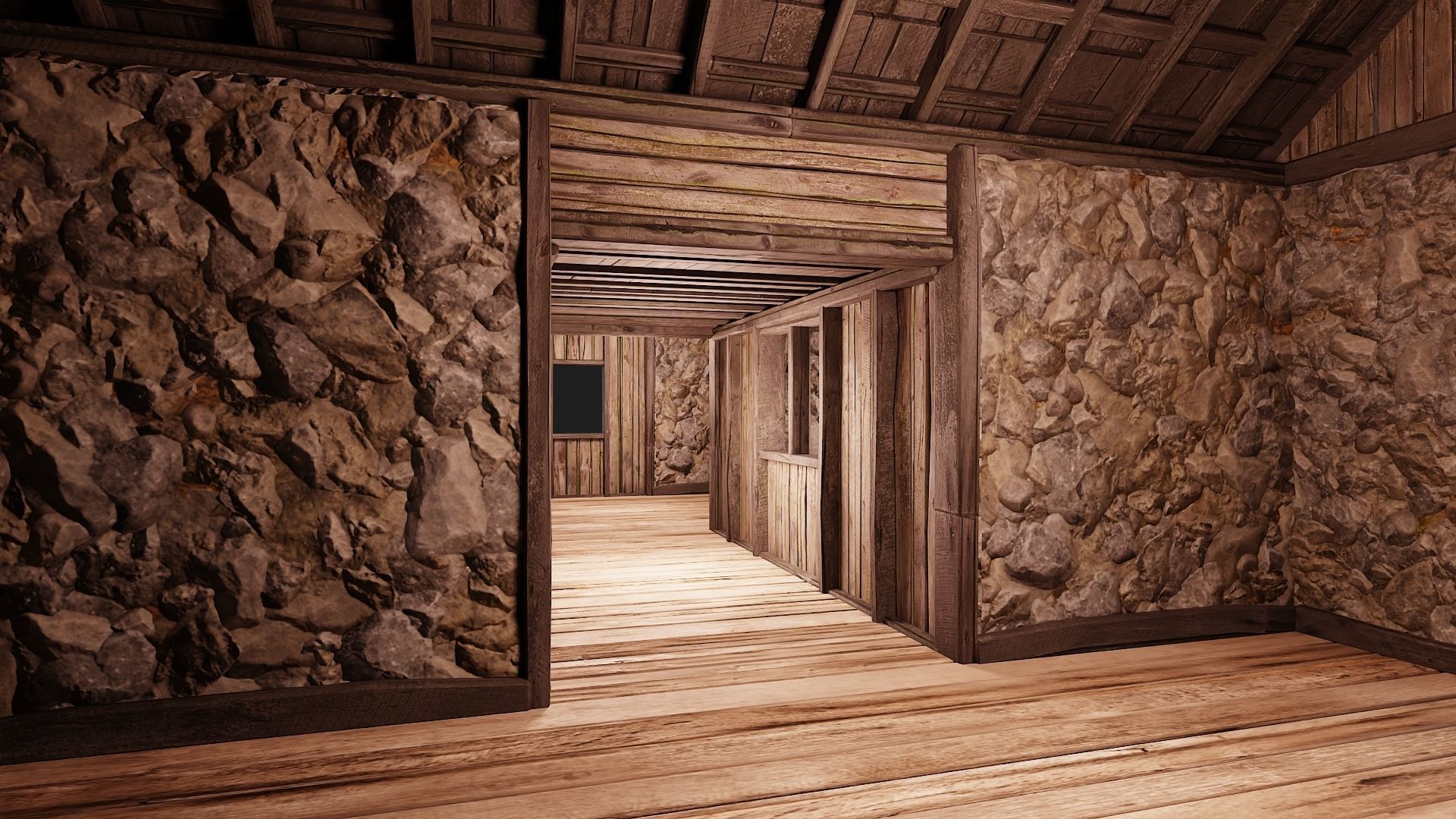 Old Medieval Building 4K Textures GameReady 126 Low-poly 3D model_4