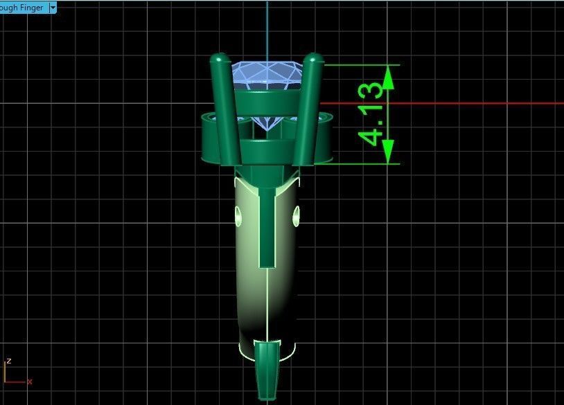 Elegant set engagement and earrings with round diamond 500 3D Model Collection_24