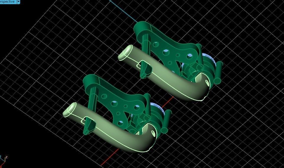 Elegant set engagement and earrings with round diamond 500 3D Model Collection_45