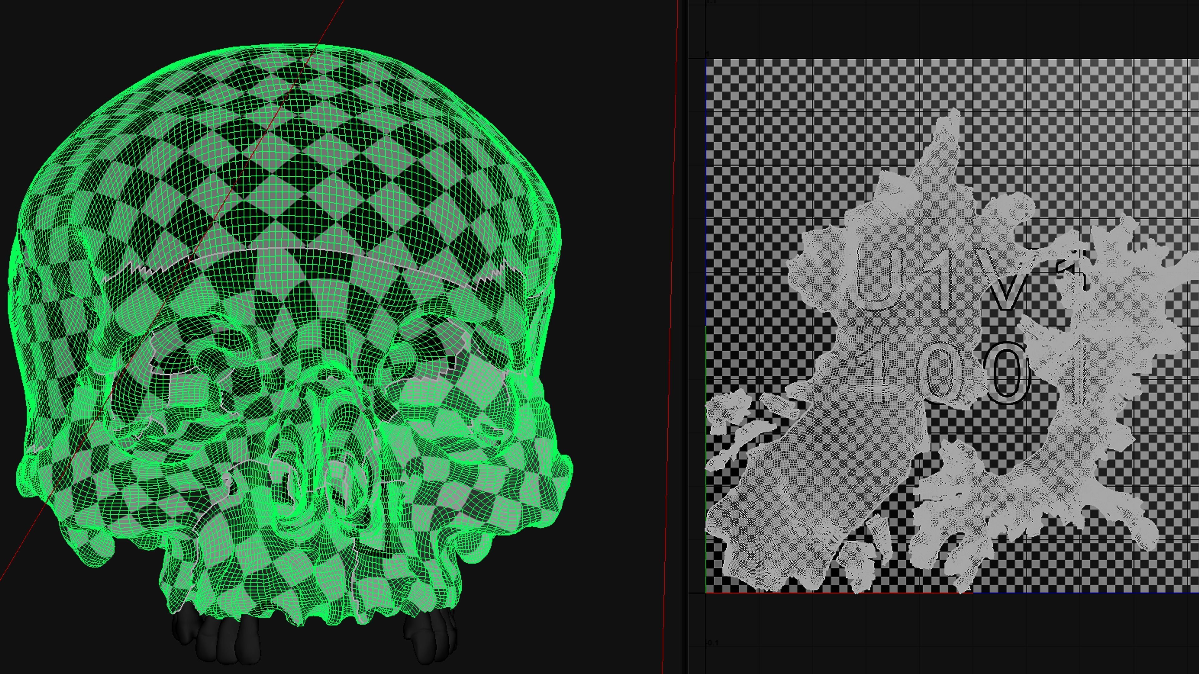 Photorealistic Skull with parietal trauma 3D model_12