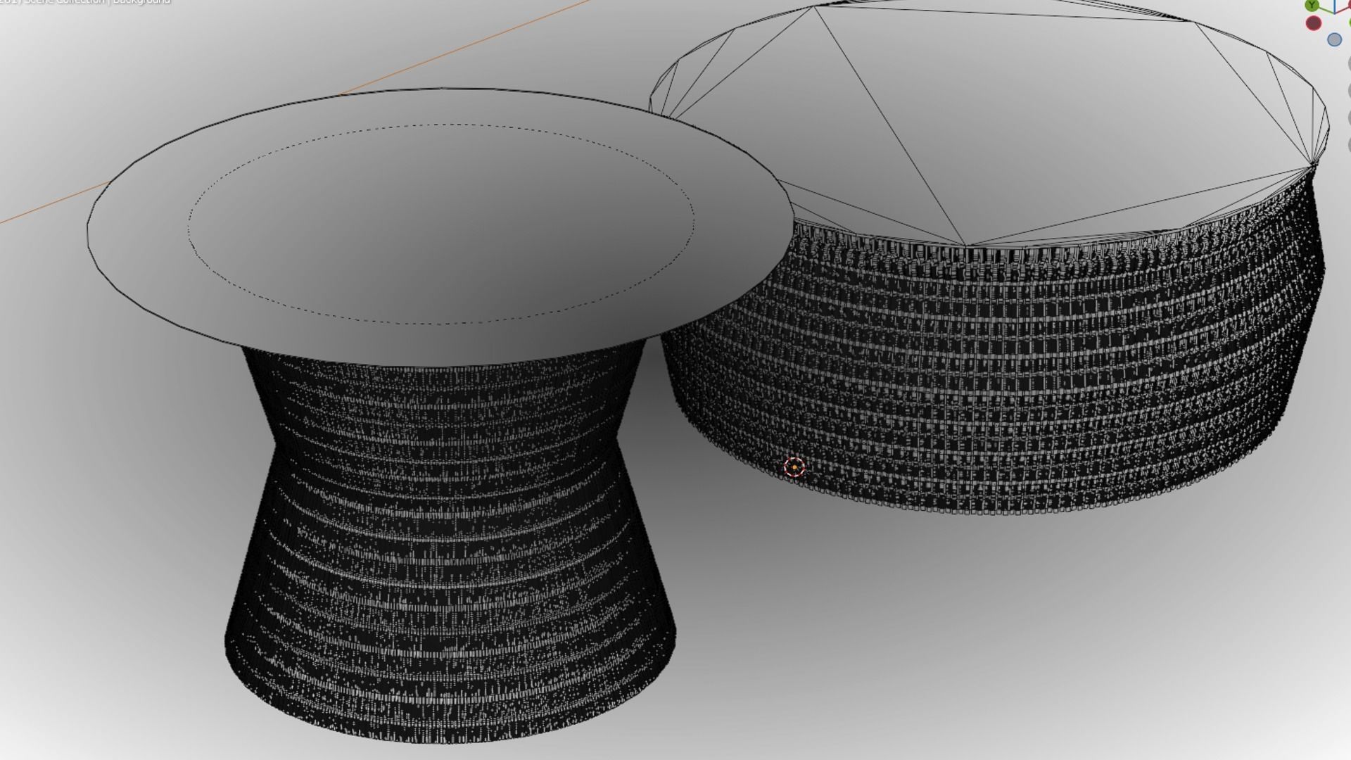 Wicker Tables Set 3D model_18