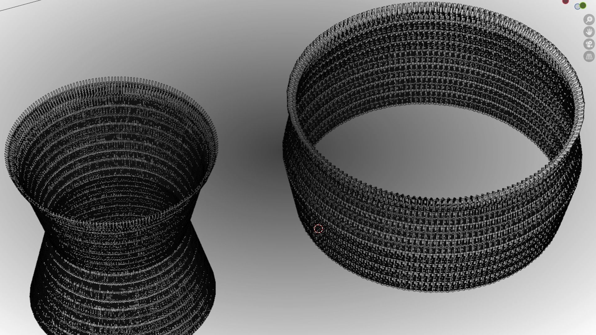 Wicker Tables Set 3D model_19