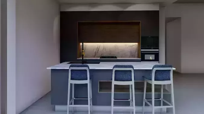 Modern Kitchen 3D model