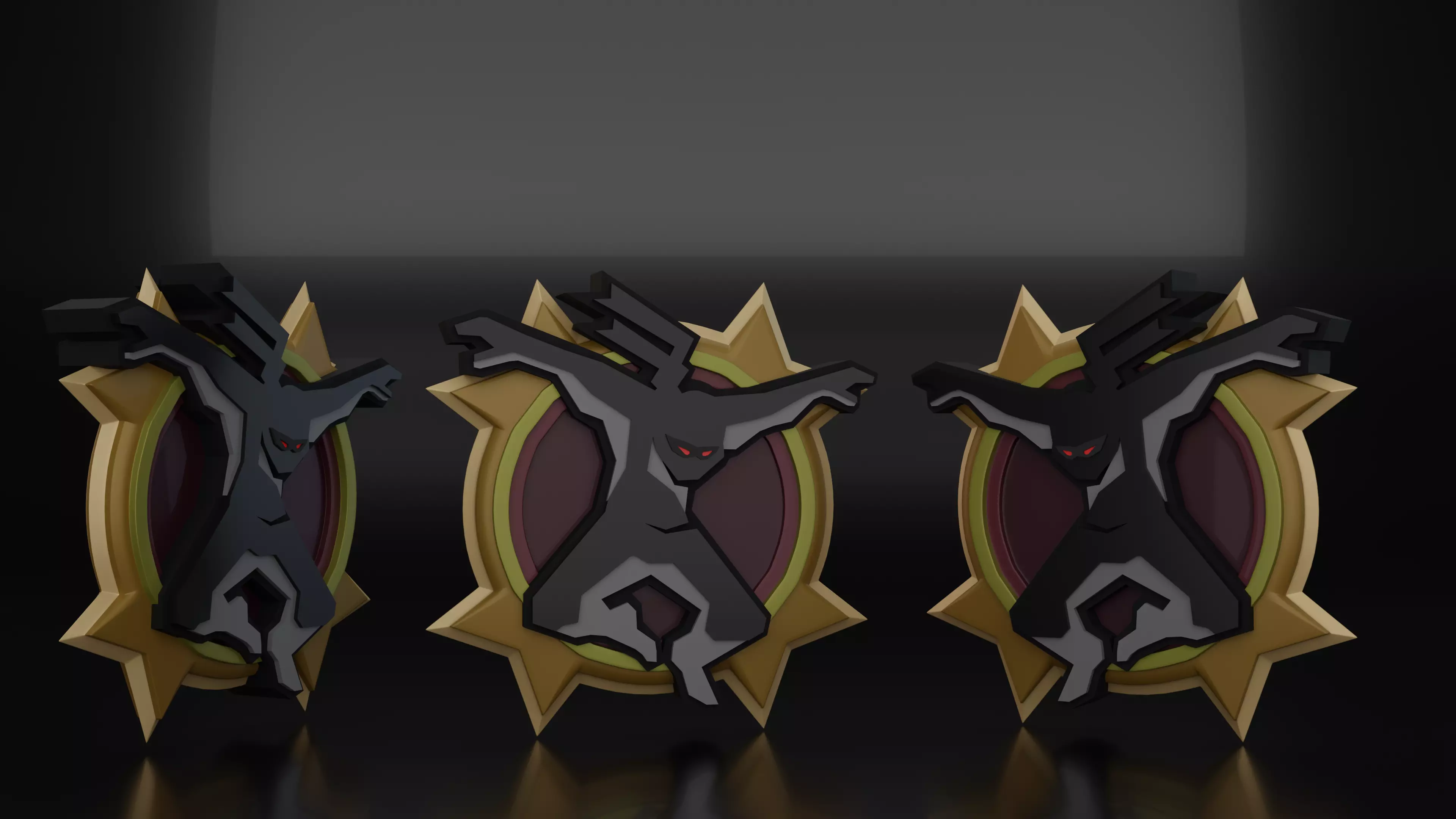 custom ninja badge Halo 3D print model